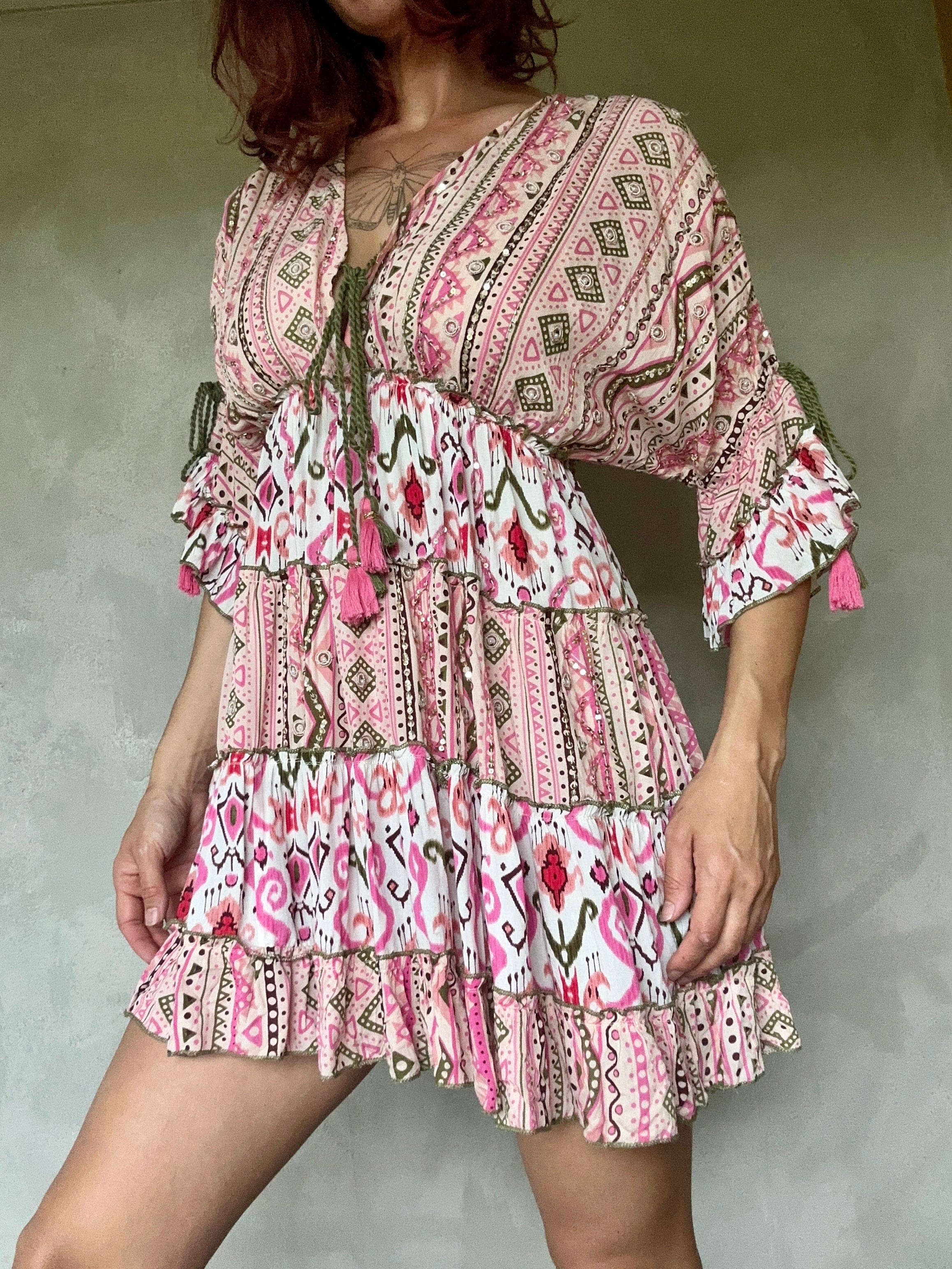 Embroidered austin shop mini dress