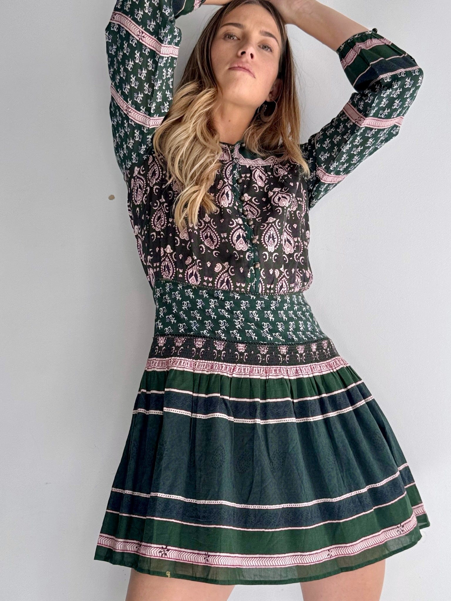 SNY Green Sailor Mini Dress, Sea New York