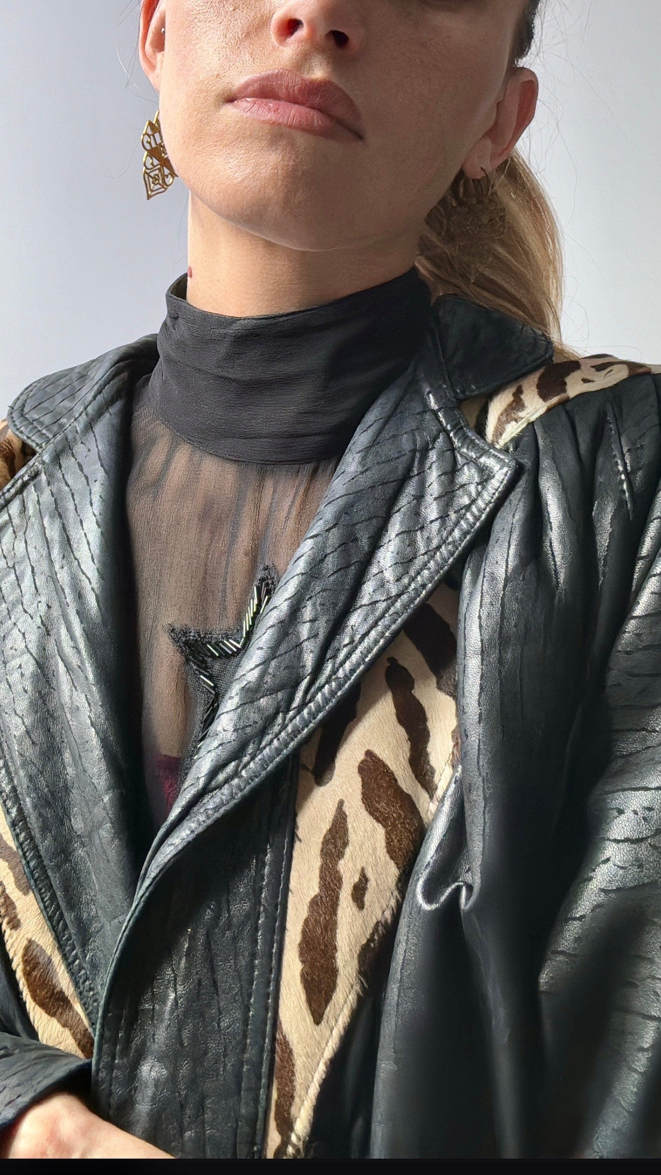 Almax Almax Vintage Leather Jacket