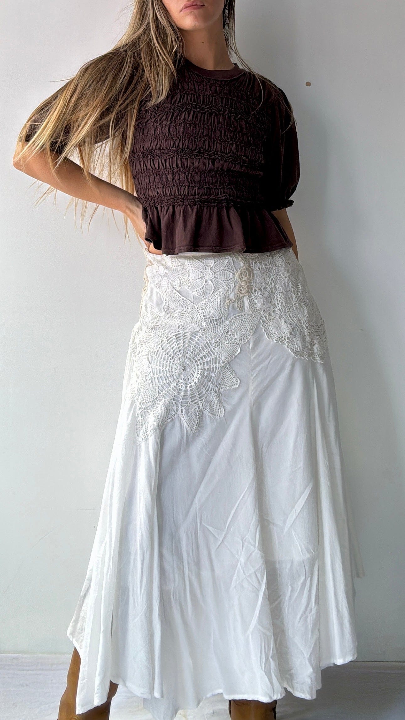 Anthropologie Anthropologie Snowflake Skirt