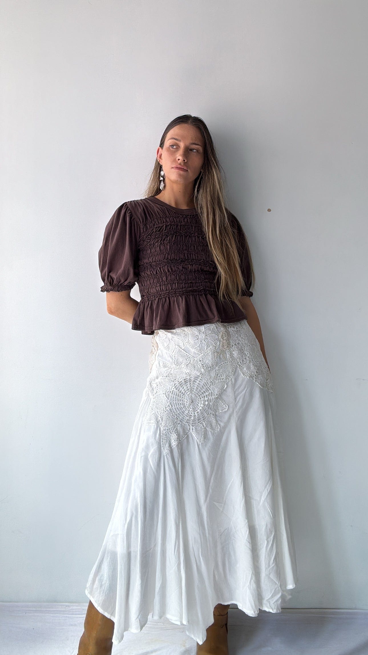 Anthropologie Anthropologie Snowflake Skirt