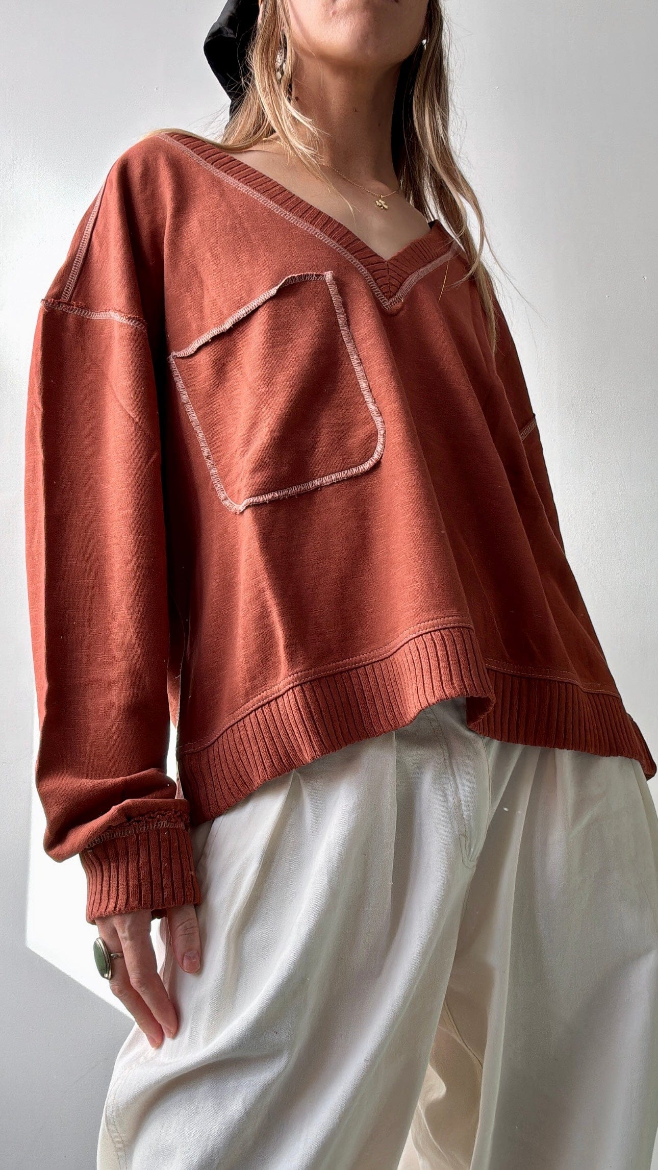 Anthropologie Rust Sweatshirt, Anthropologie, Sistergolden