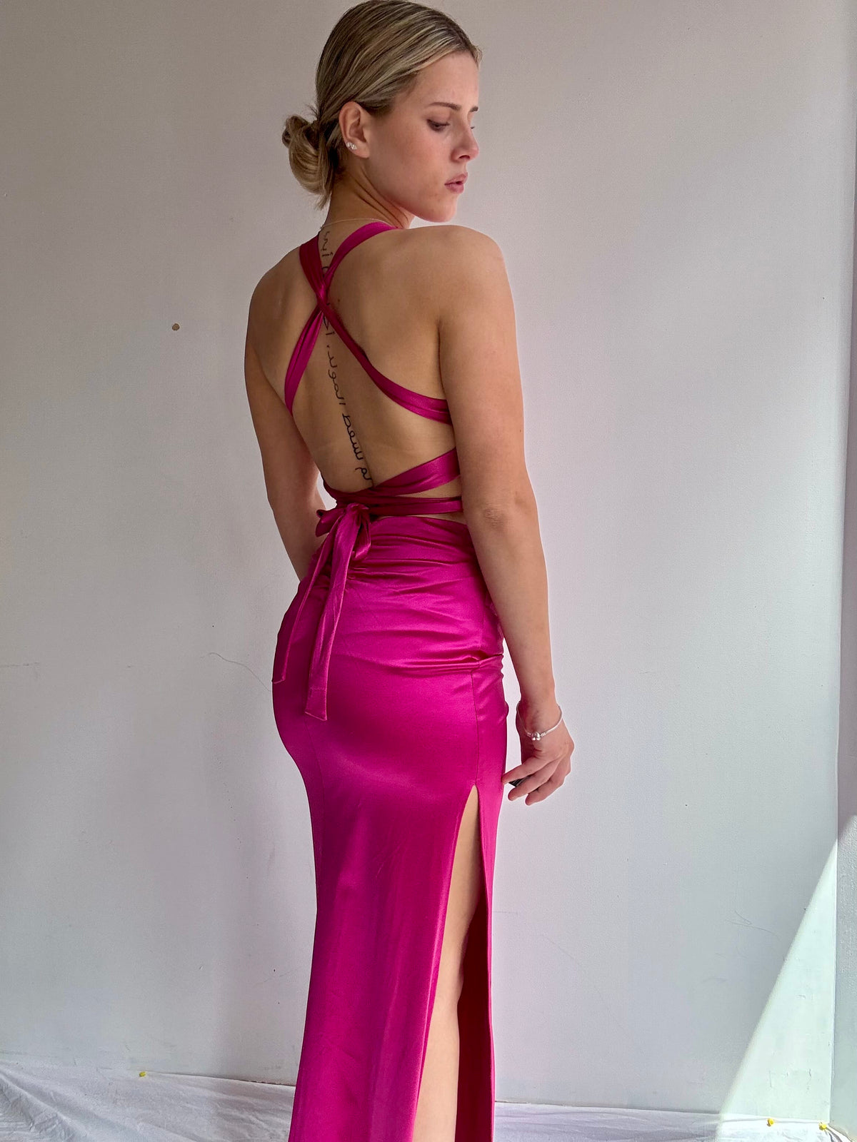 B Darlin Dress Vintage Y2K B Darlin Fuschia Gown