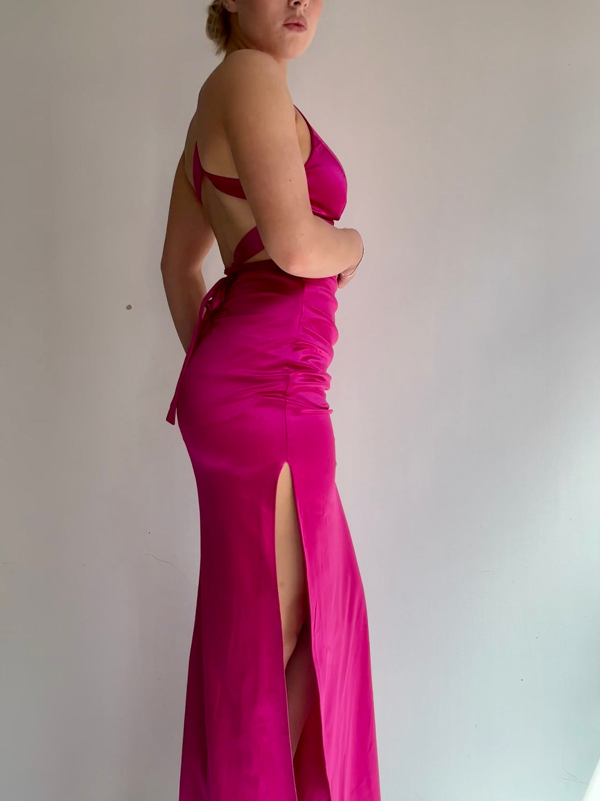 B Darlin Dress Vintage Y2K B Darlin Fuschia Gown