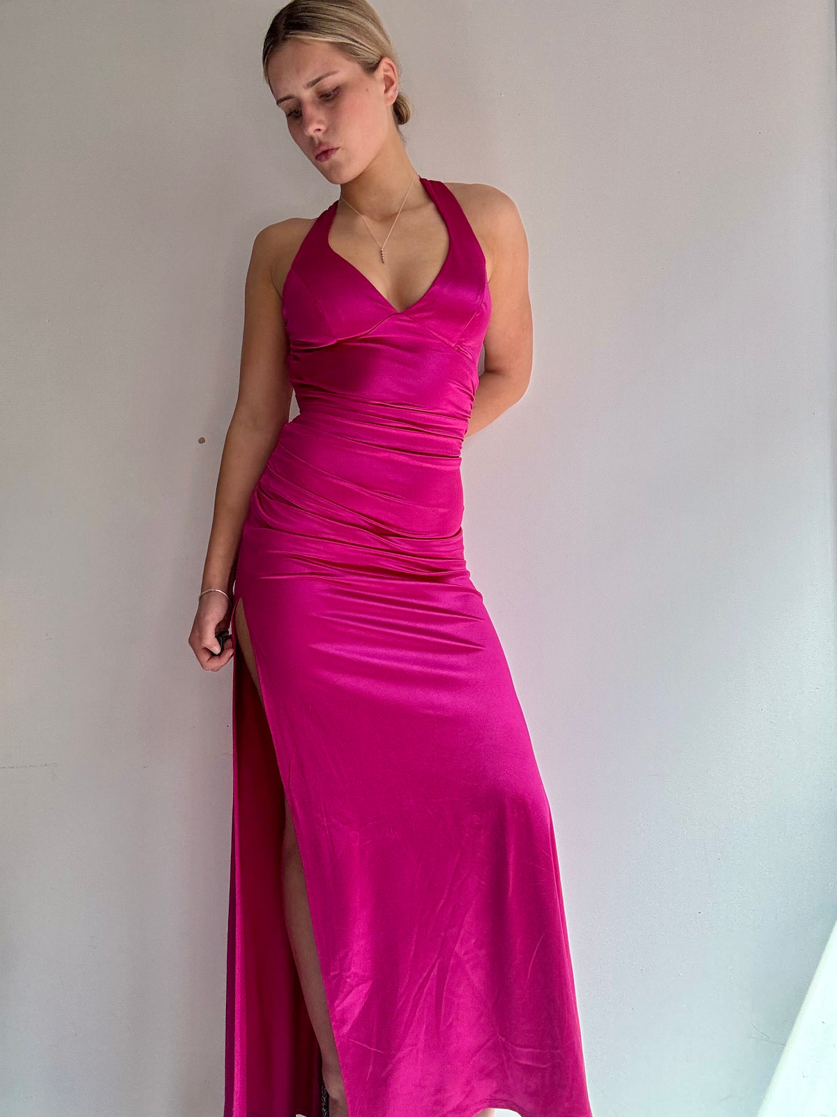 B Darlin Dress Vintage Y2K B Darlin Fuschia Gown