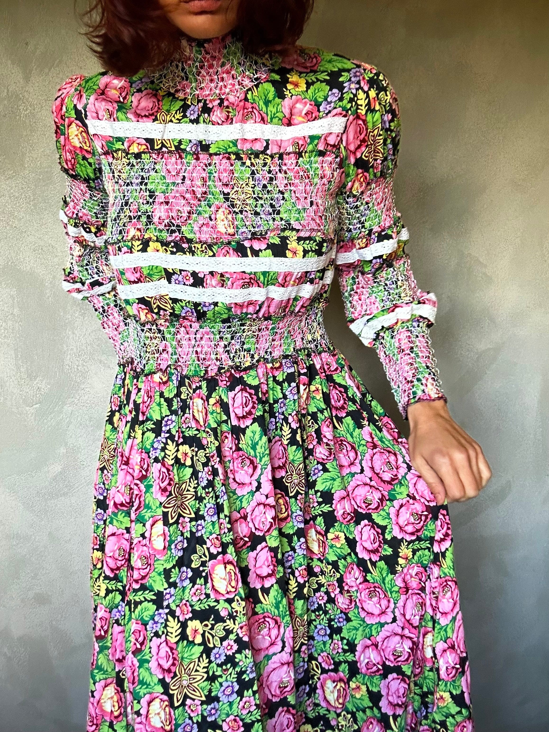 Barok Dress Barok Floral Maxi Dress Black