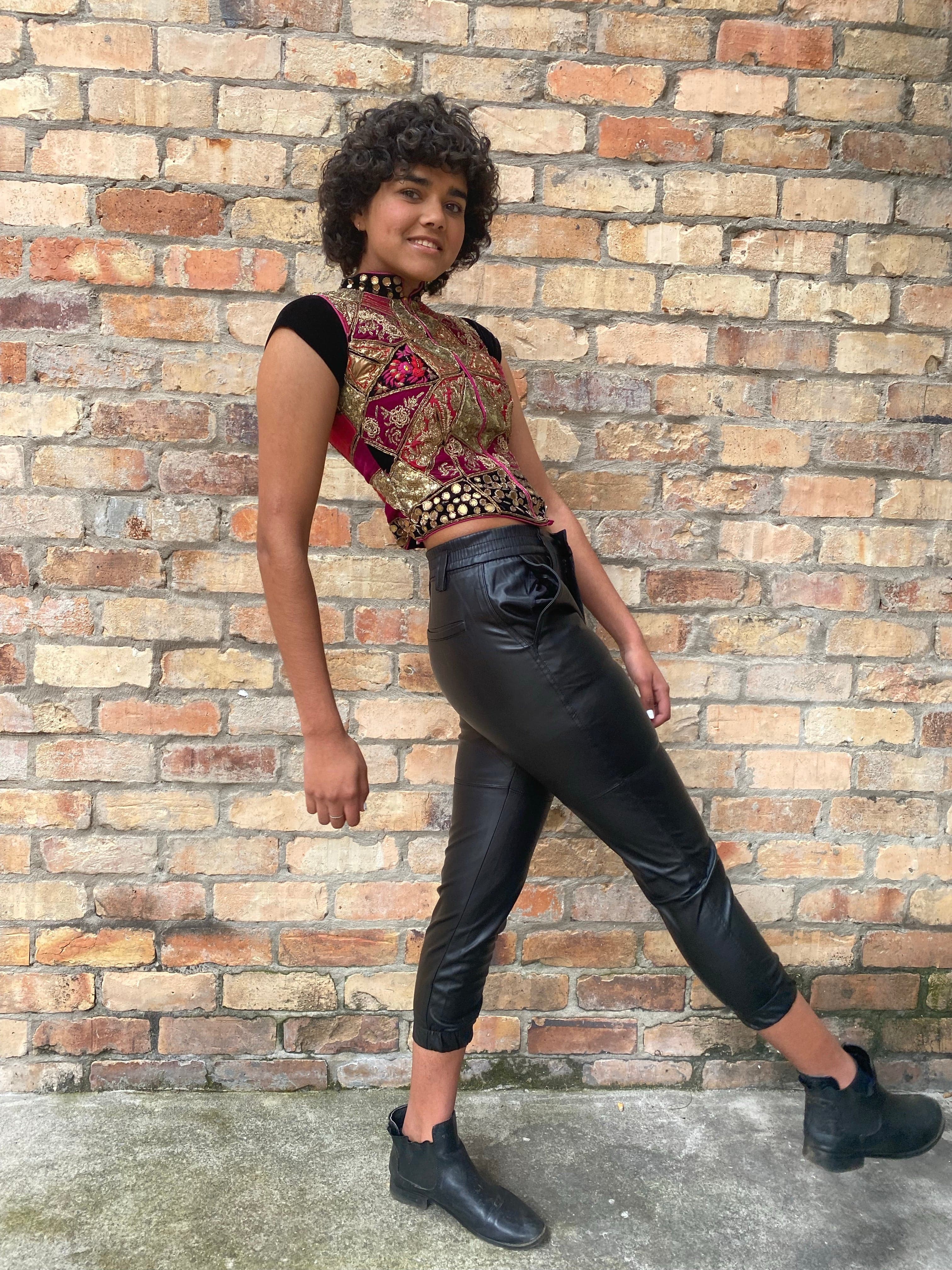 Bershka Pants Bershka Vegan Leather Pants