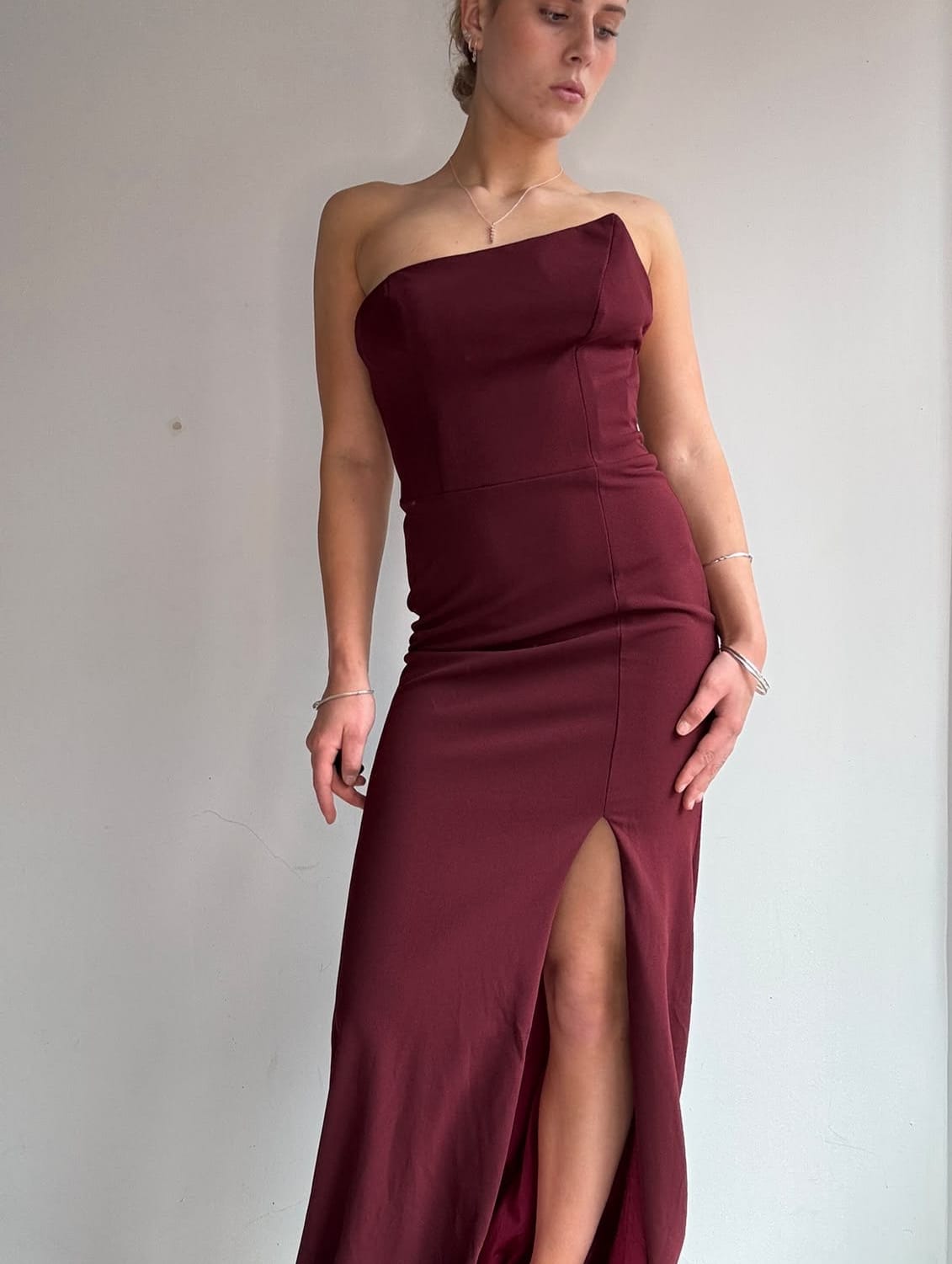 Betsy & Adam Dress Betsy&Adam Plume Vintage Y2K Gown