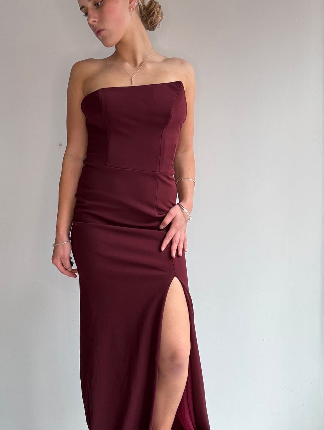 Betsy & Adam Dress Betsy&Adam Plume Vintage Y2K Gown