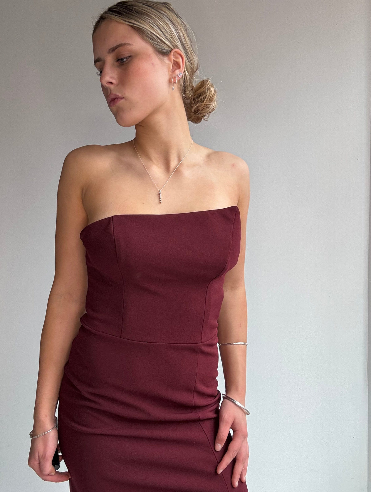 Betsy & Adam Dress Betsy&Adam Plume Vintage Y2K Gown