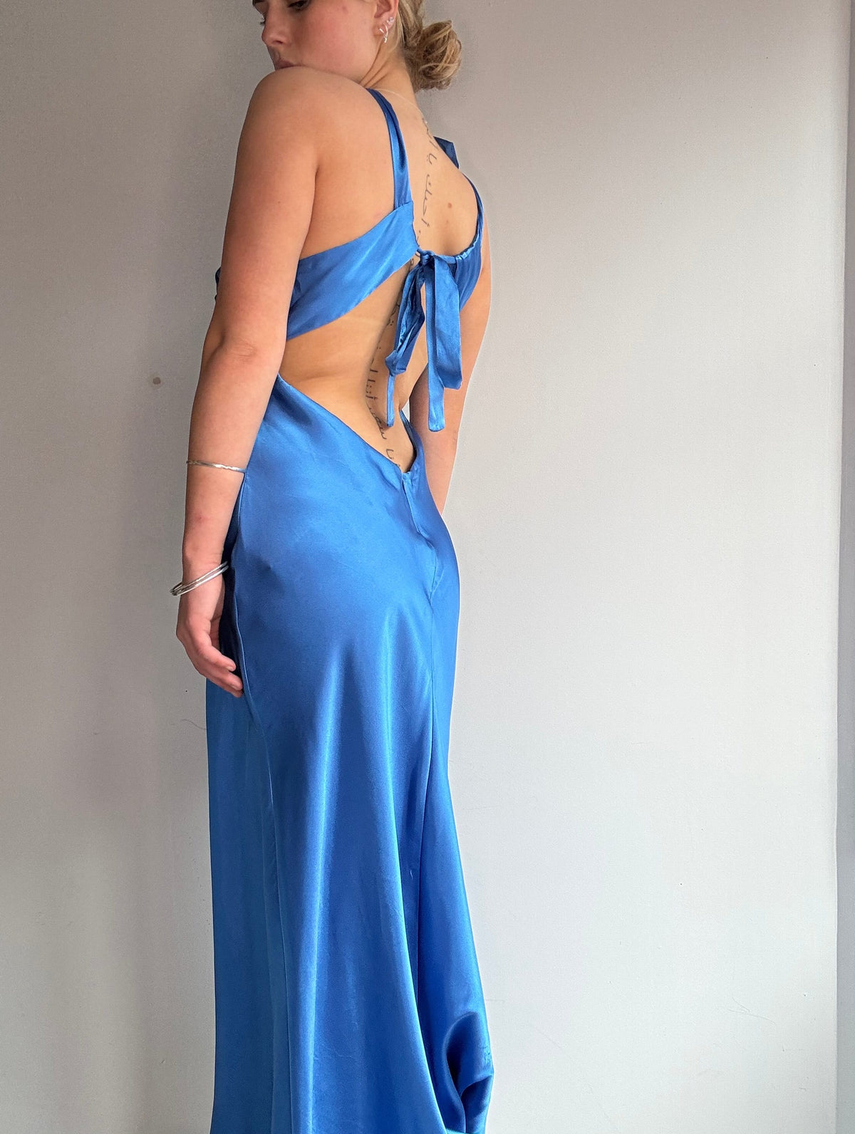 Blondie Nites Dress Blondie Nites Blue Y2K Vintage Gown