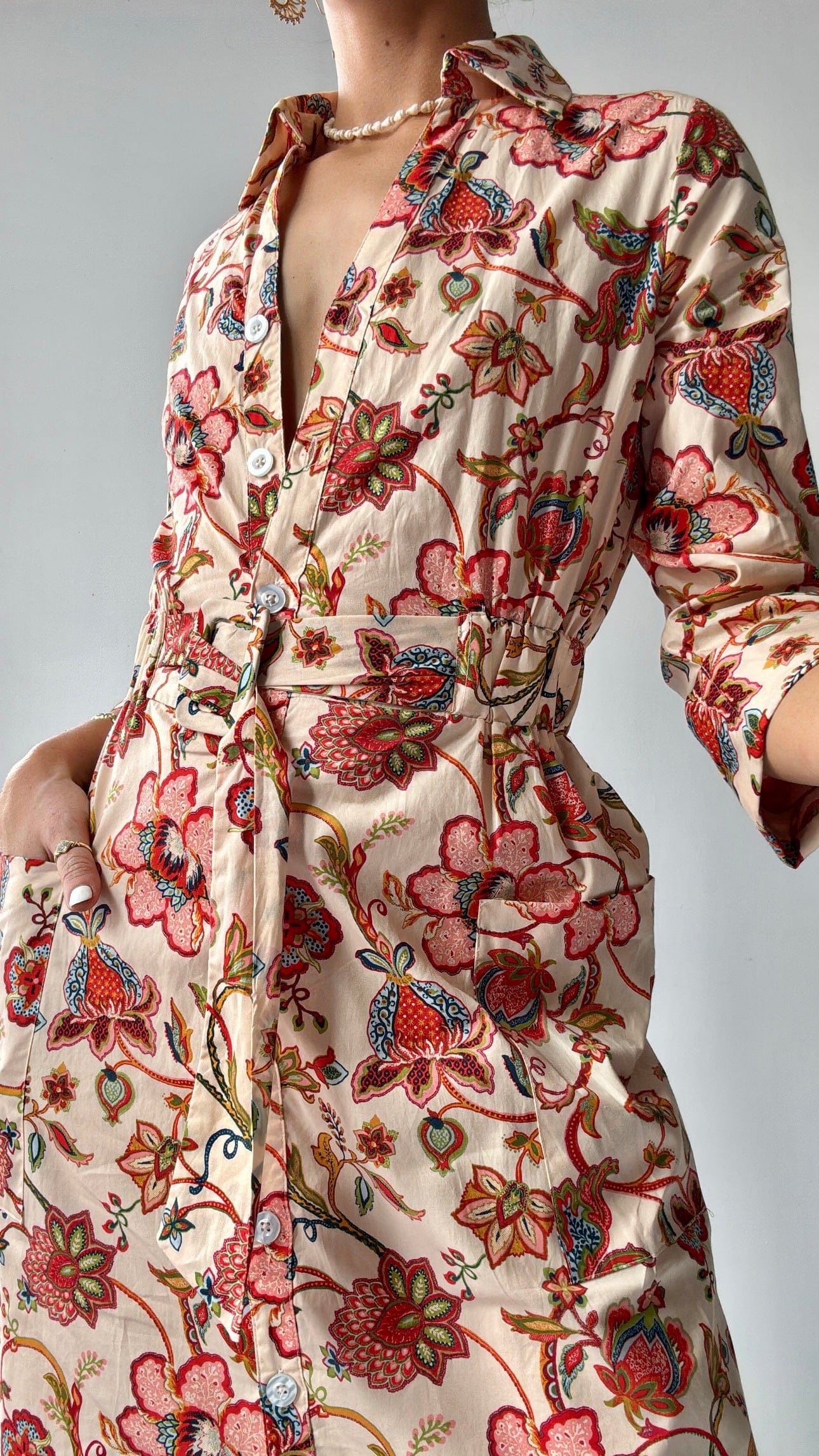 Cece Cece Lotus Midi Dress