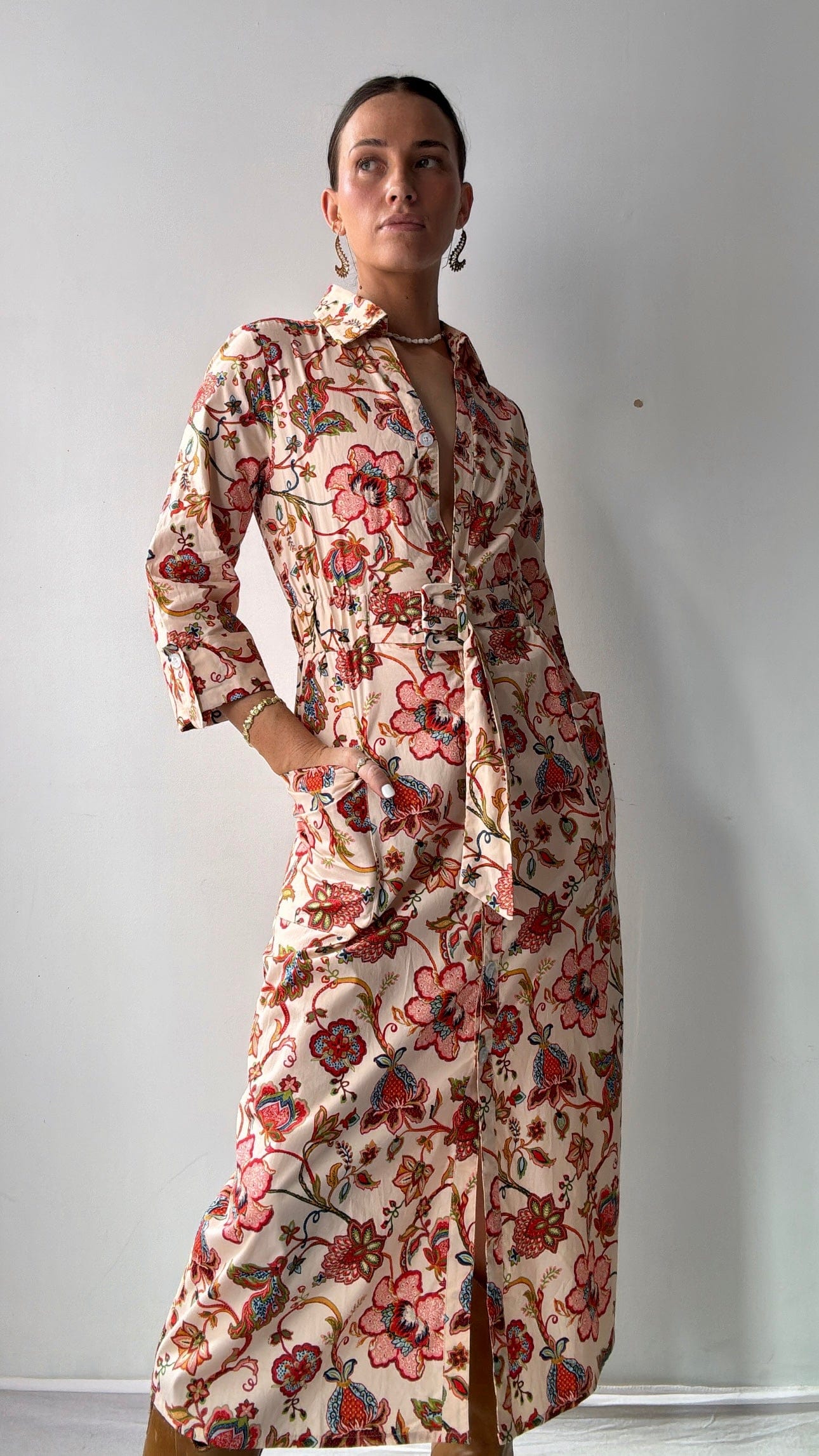 Cece Cece Lotus Midi Dress