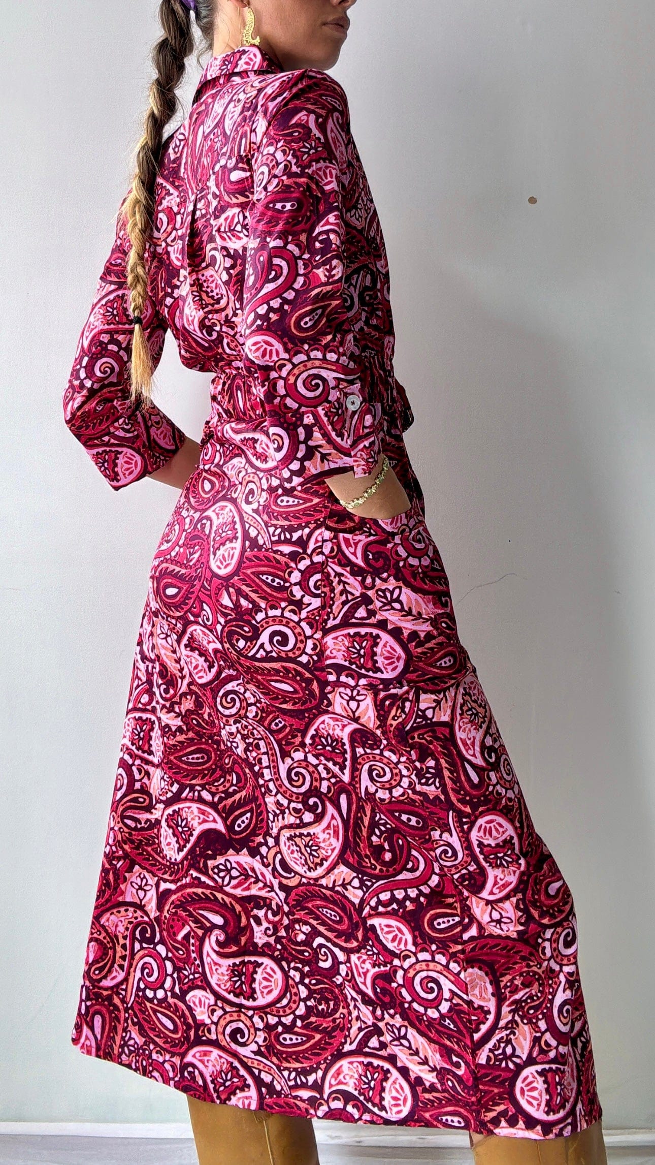 Cece Cece Paisley Midi Dress