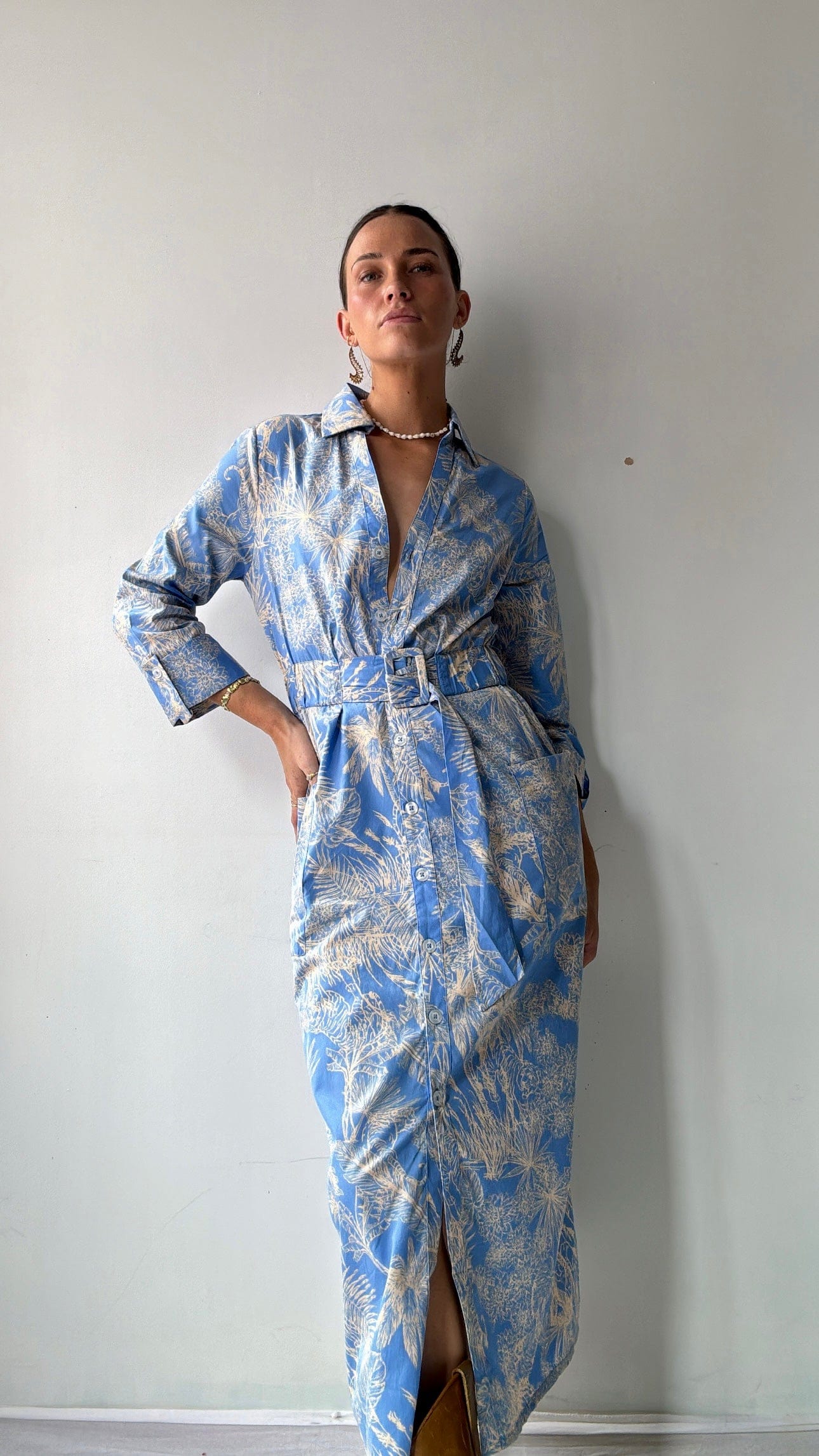 Cece Cece Palms Midi Dress