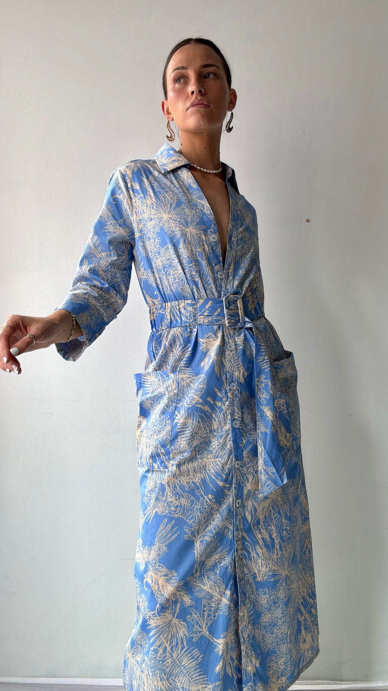 Cece Cece Palms Midi Dress