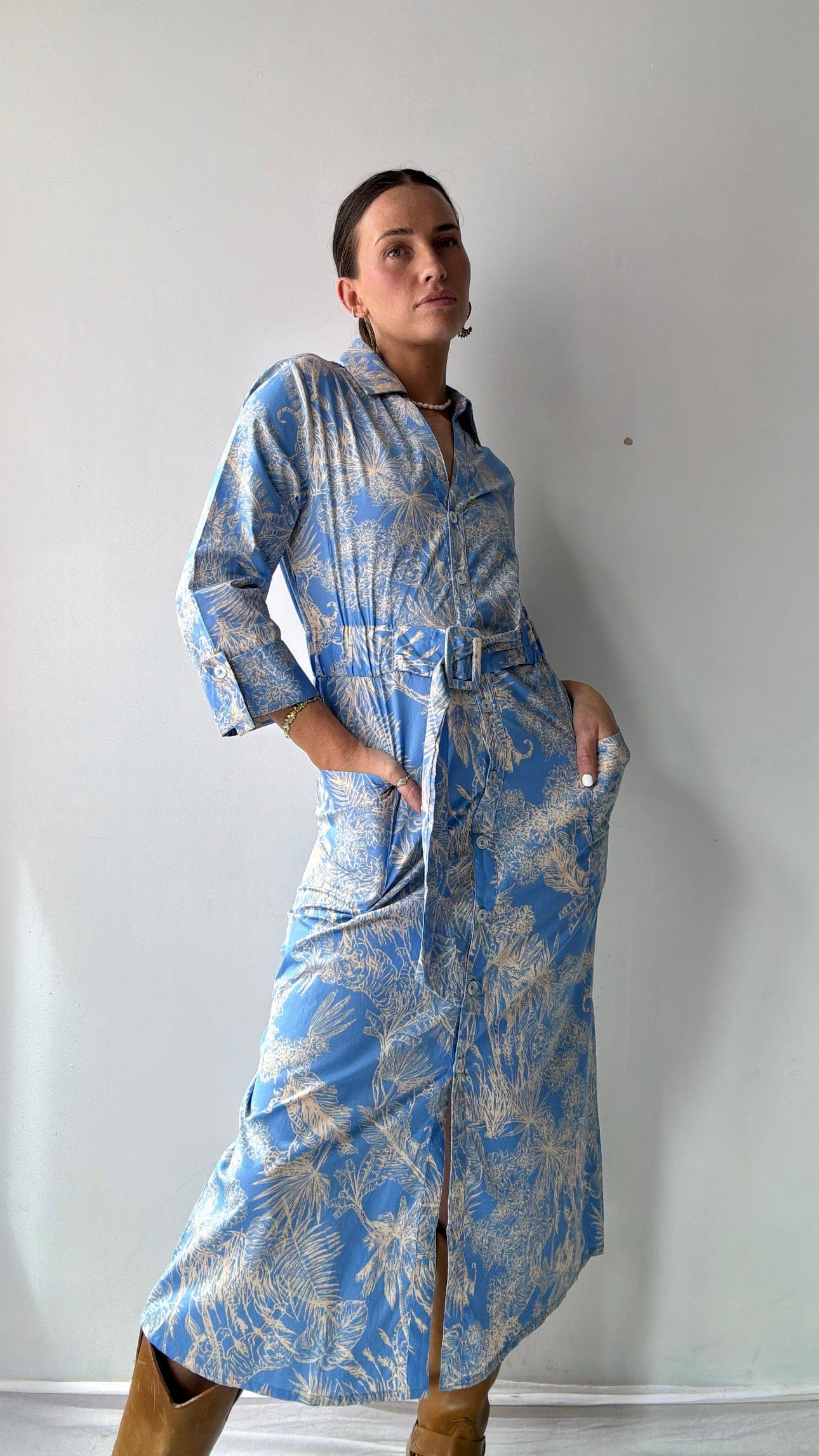 Cece Cece Palms Midi Dress