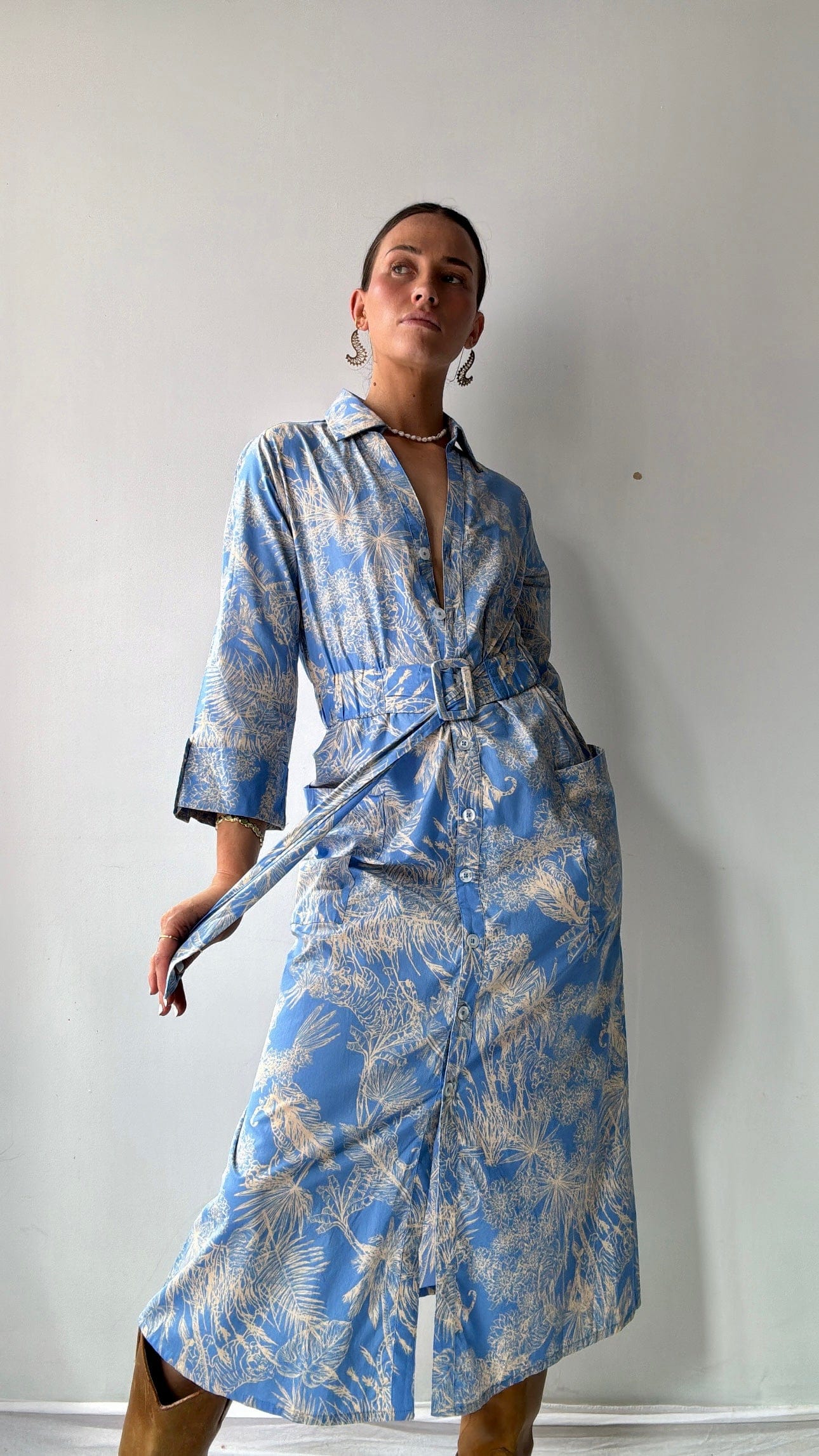 Cece Cece Palms Midi Dress