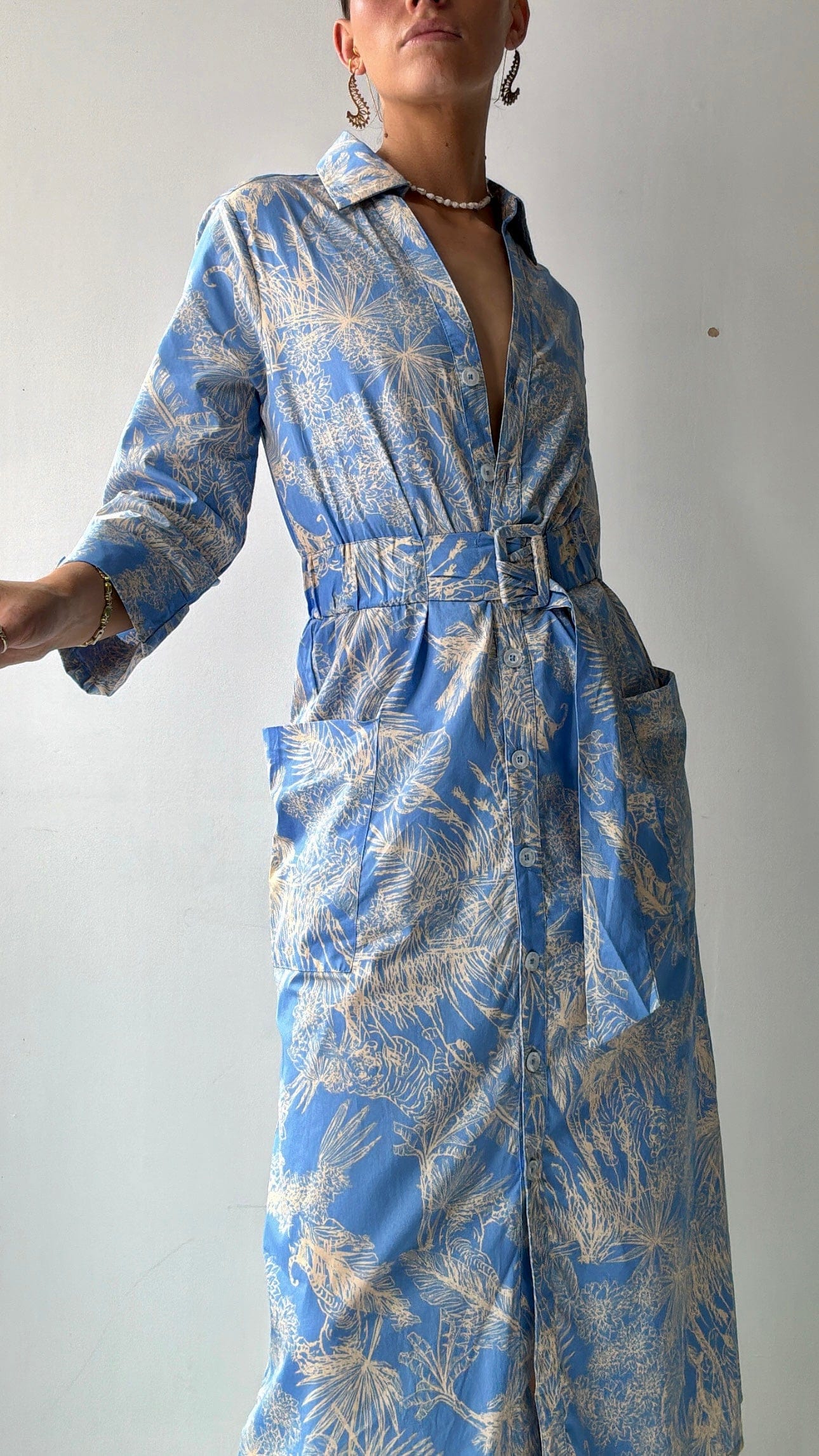 Cece Cece Palms Midi Dress