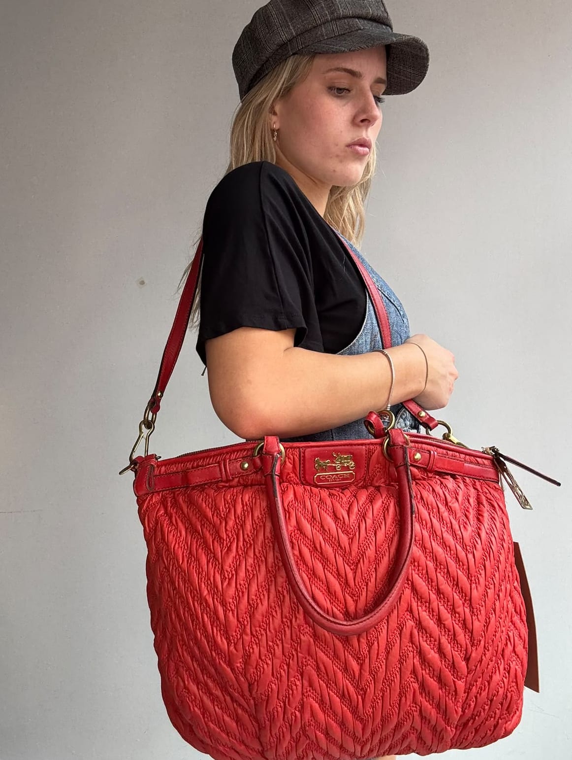 Coach Coach Scarlet Madison 75th Anniversary Quilt Bag