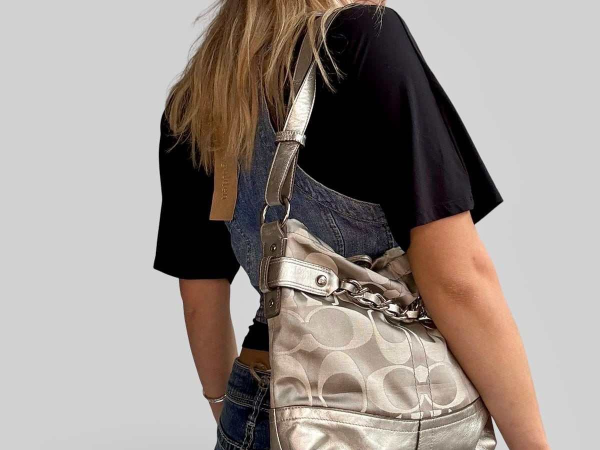 Coach Coach Silver Tote Bag