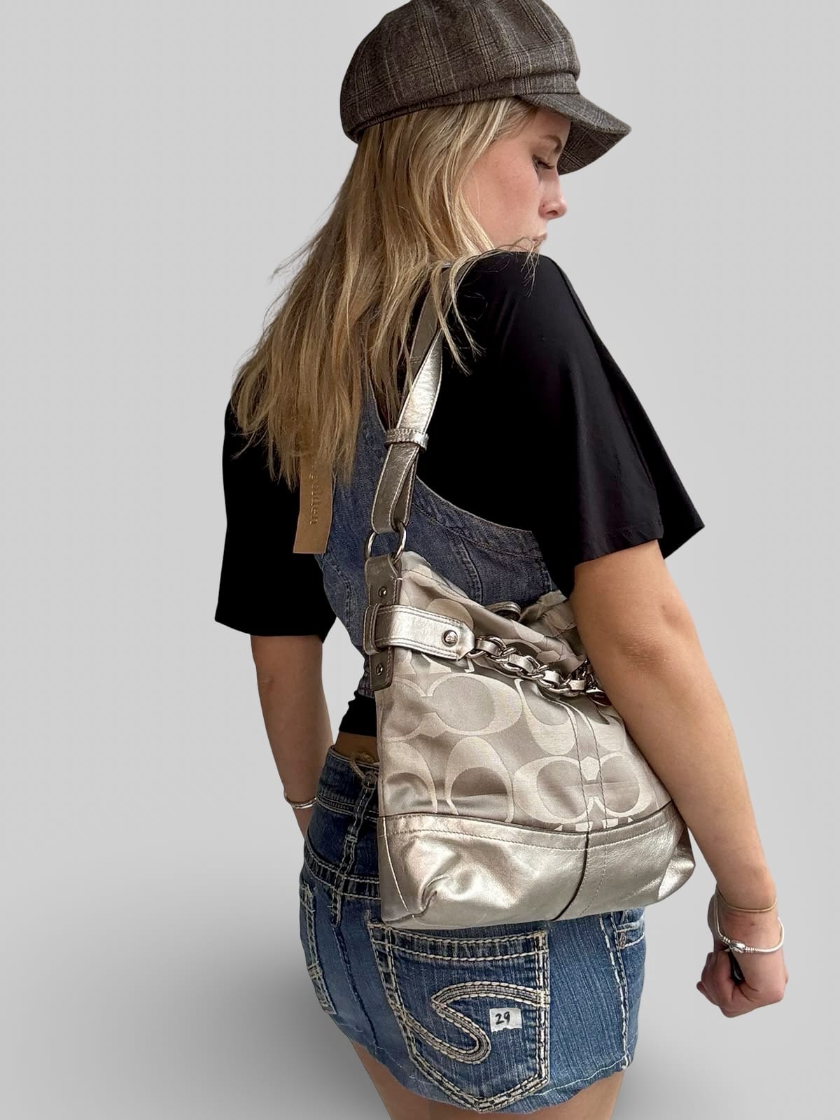 Coach Coach Silver Tote Bag