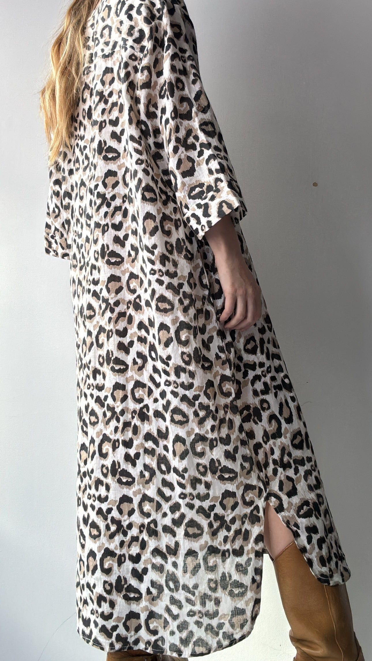 Leo Kaftan Shirt, Cream, Sistergolden