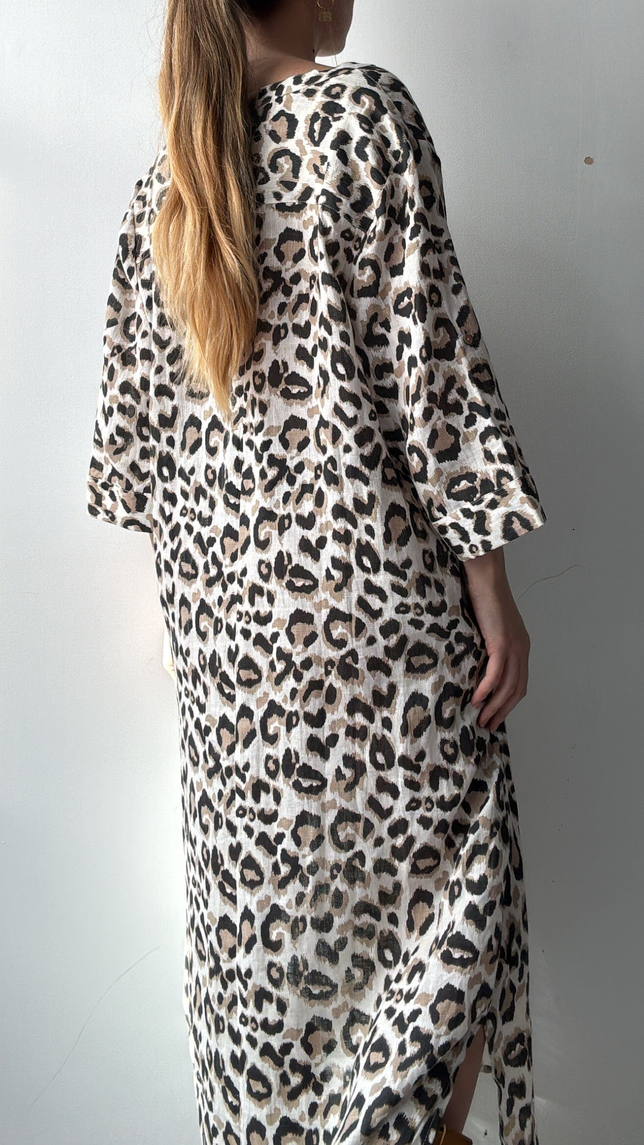 Leo Kaftan Shirt, Cream, Sistergolden