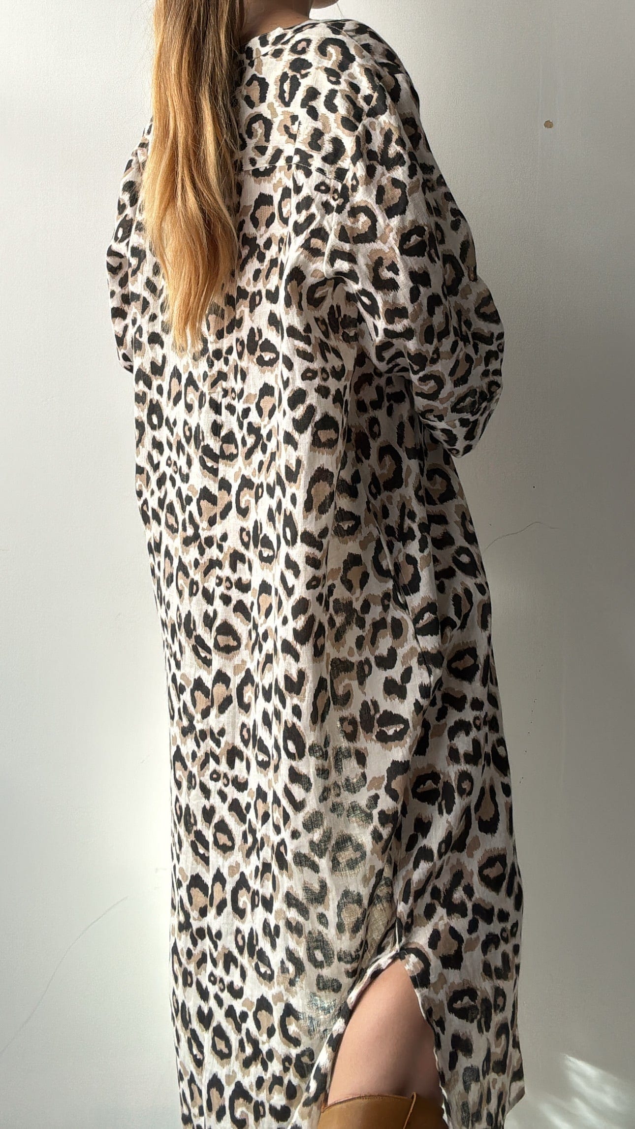 Leo Kaftan Shirt, Cream, Sistergolden