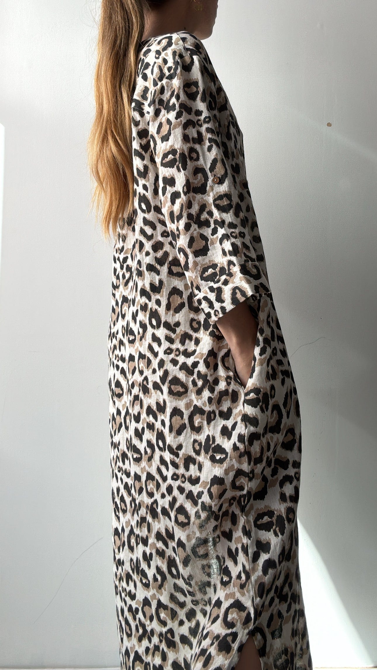 Leo Kaftan Shirt, Cream, Sistergolden