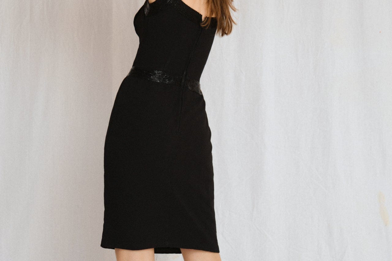 Daymor New York Dress Vintage Beaded Jaquie Dress