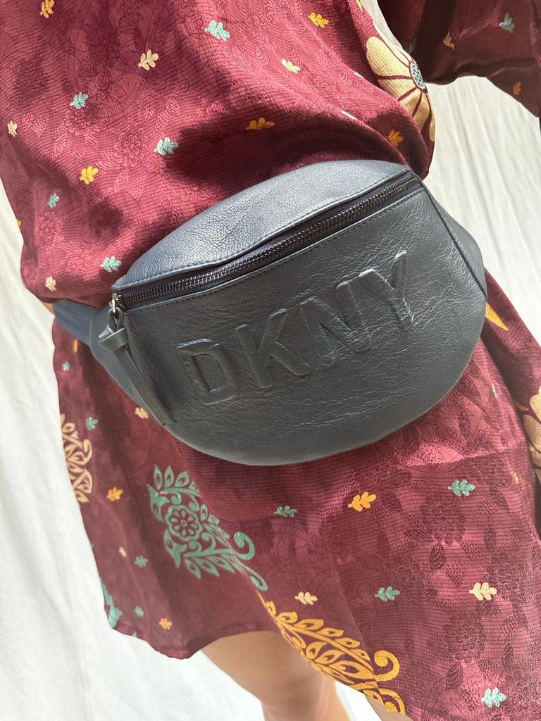 DKNY DKNY Leather Belt Bag Navy