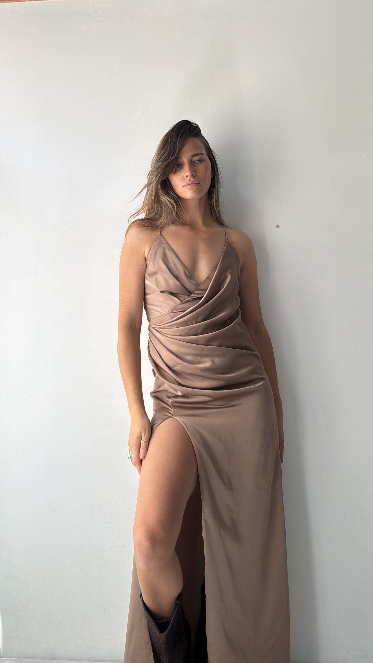 Fame & Partners Dress Fame & Partners Mocha Gown