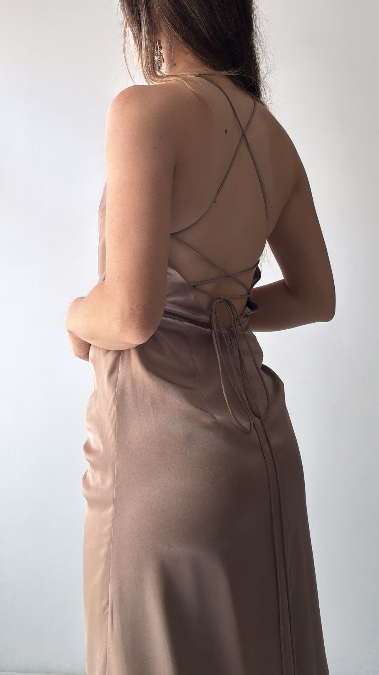 Fame & Partners Dress Fame & Partners Mocha Gown