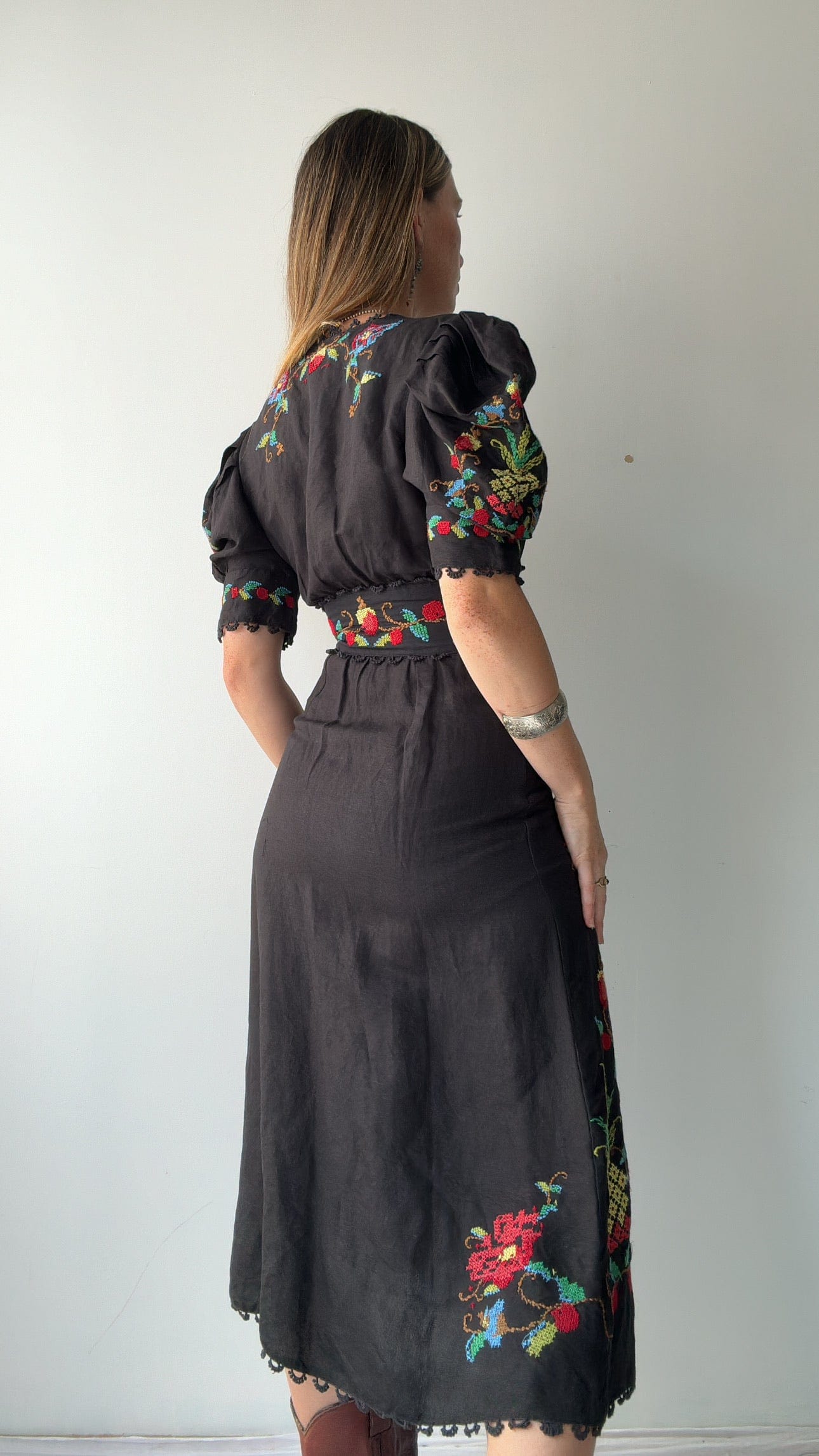 Farm Rio Dress Farm Rio Black Orchard Dress
