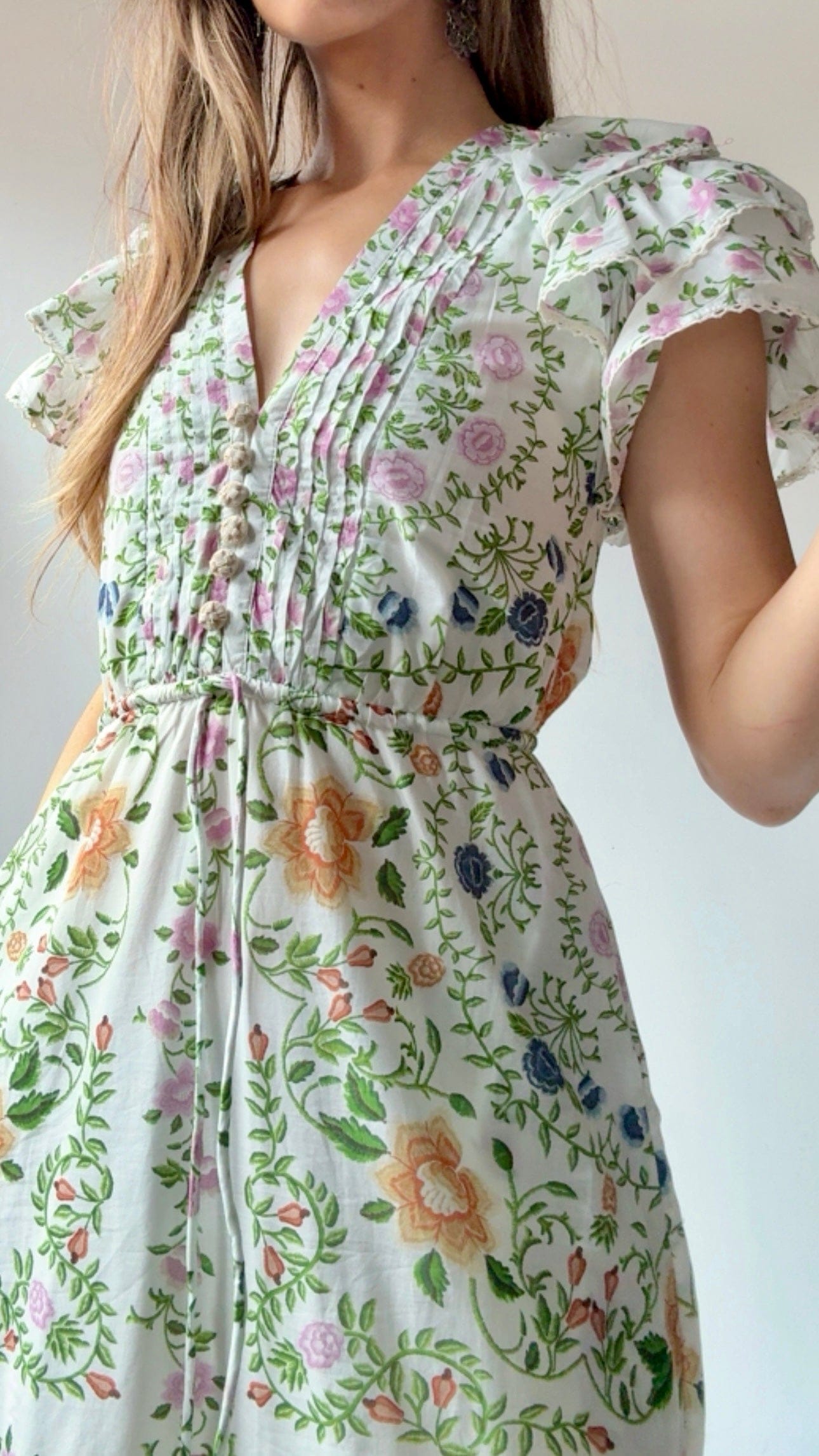 Farm Rio Dress Farm Rio Folk Midi Dress