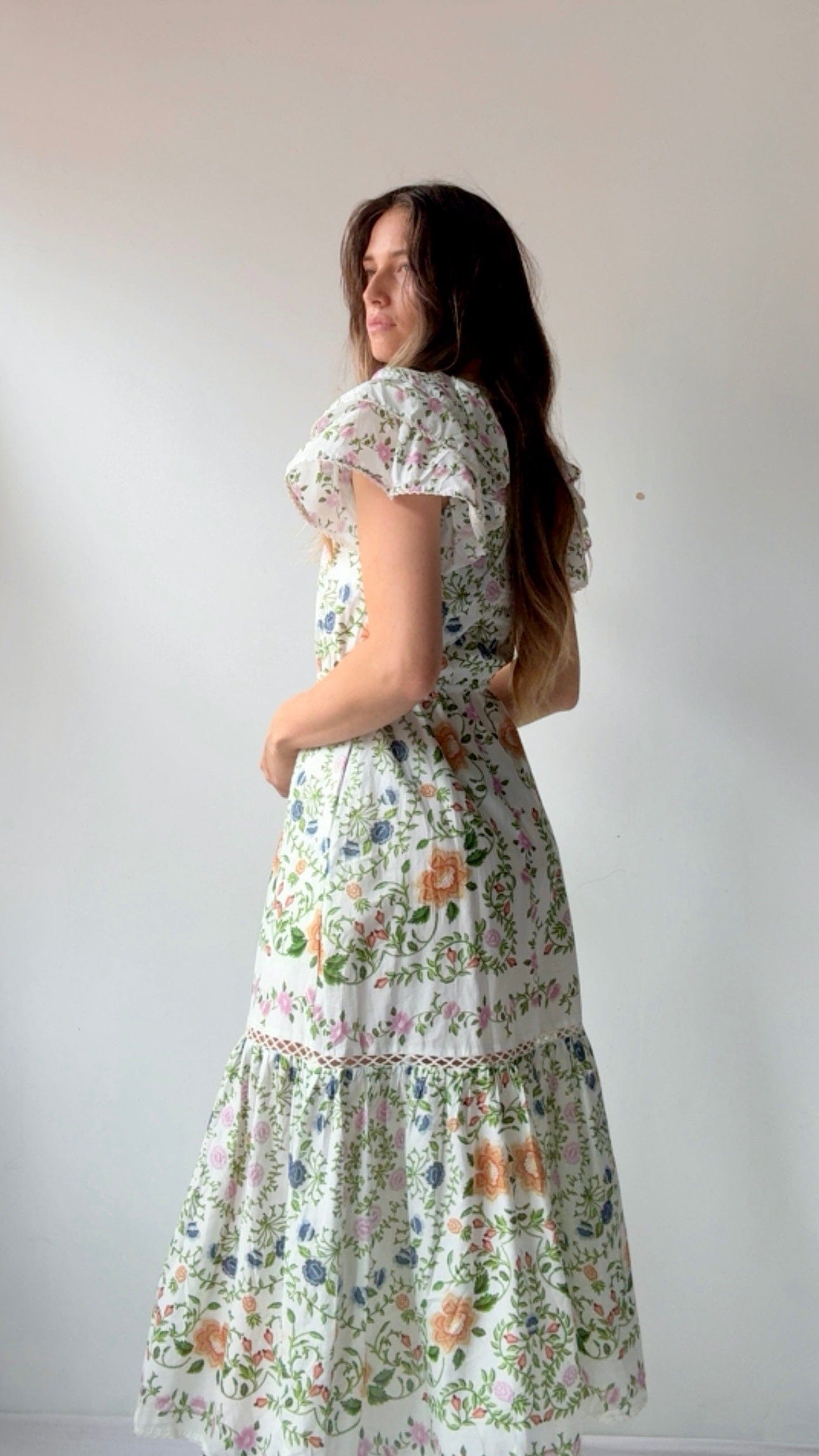 Farm Rio Dress Farm Rio Folk Midi Dress