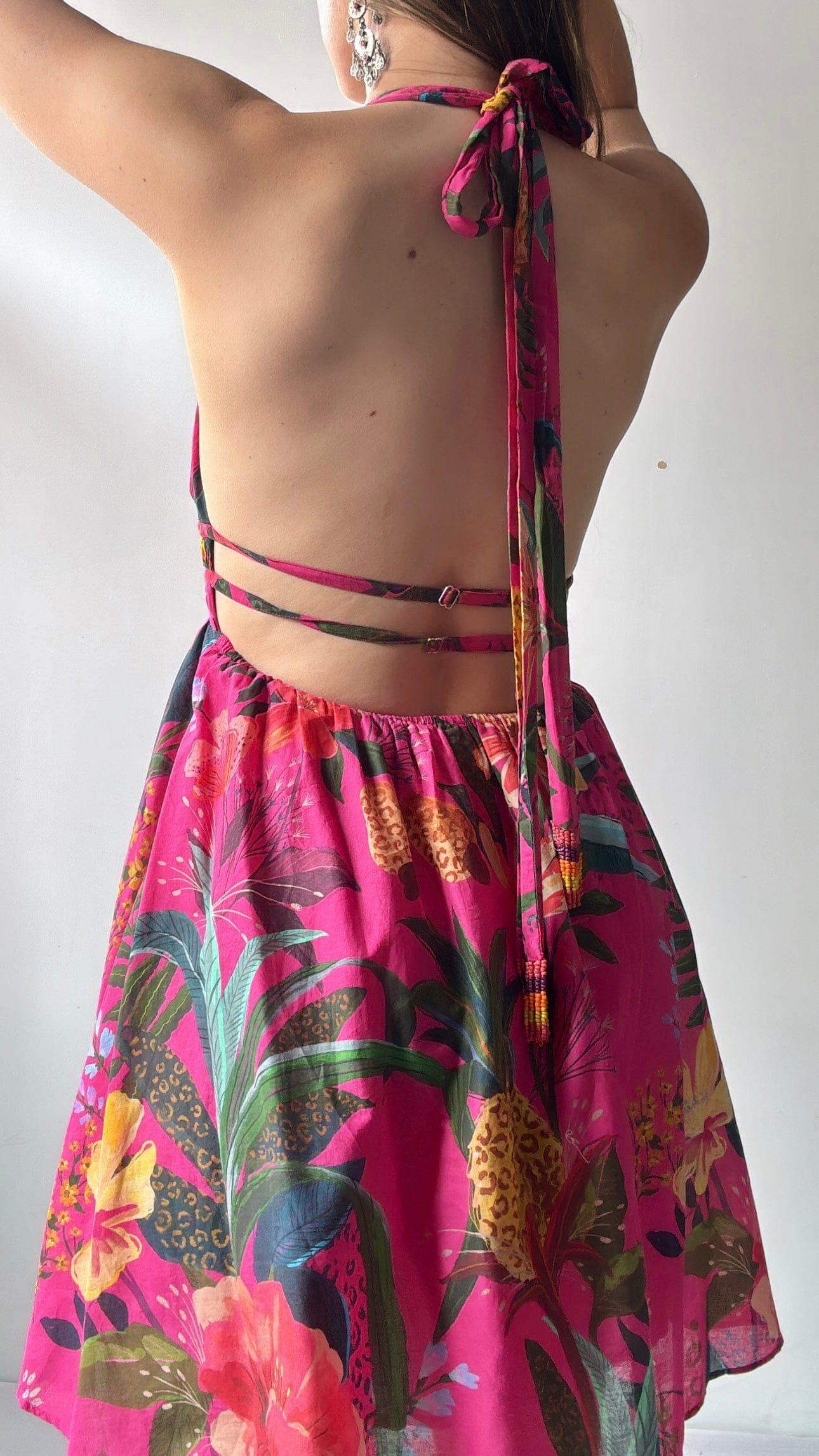 Farm Rio Dress Farm Rio Hibiscus Mini Dress