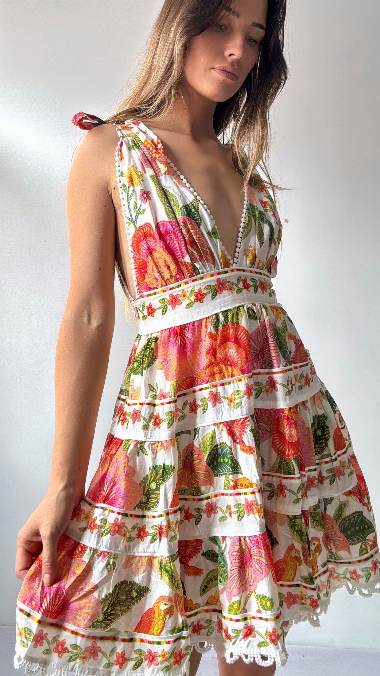 Farm Rio Dress Farm Rio Hidden Parrot Dress