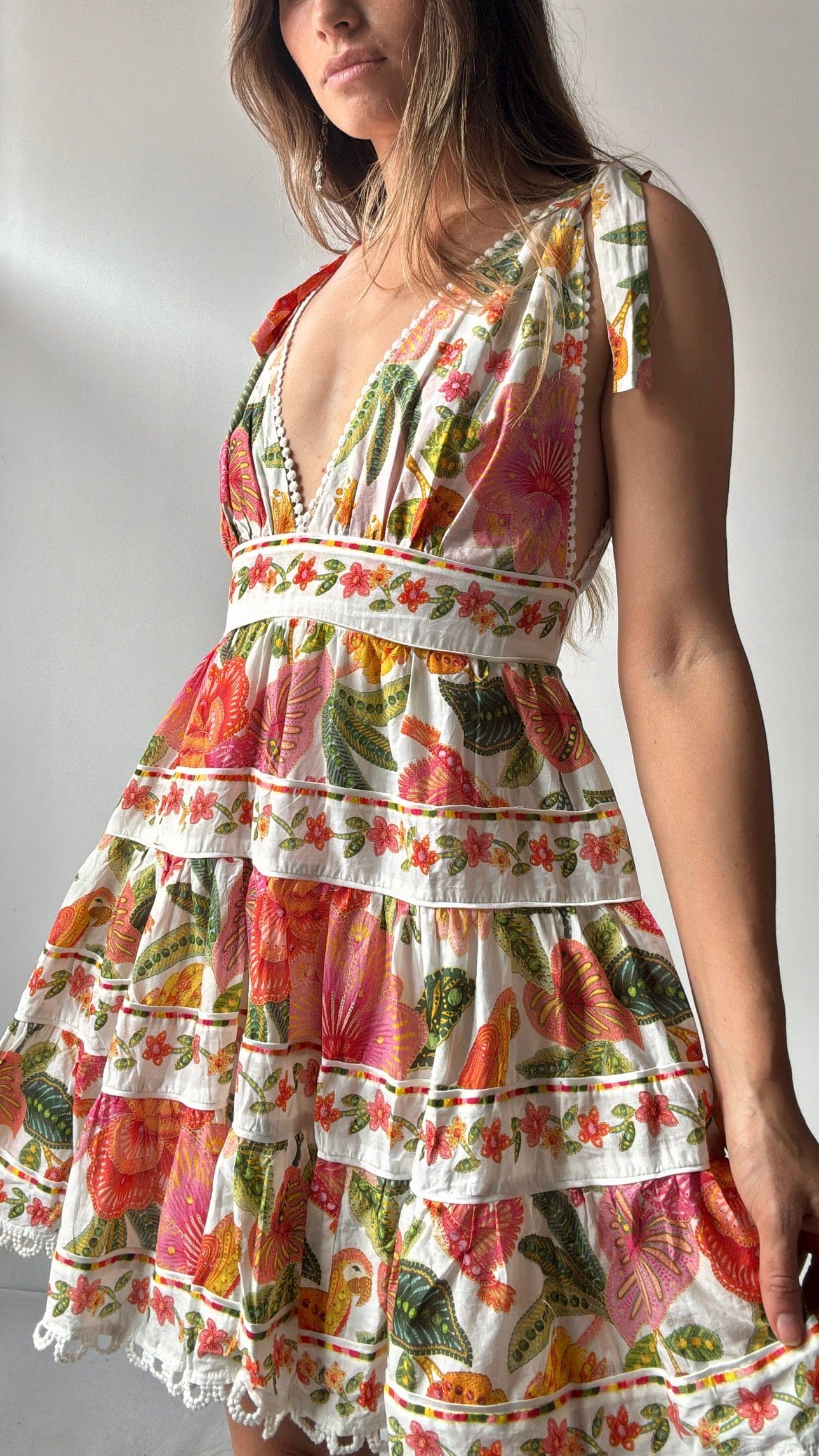 Farm Rio Dress Farm Rio Hidden Parrot Dress