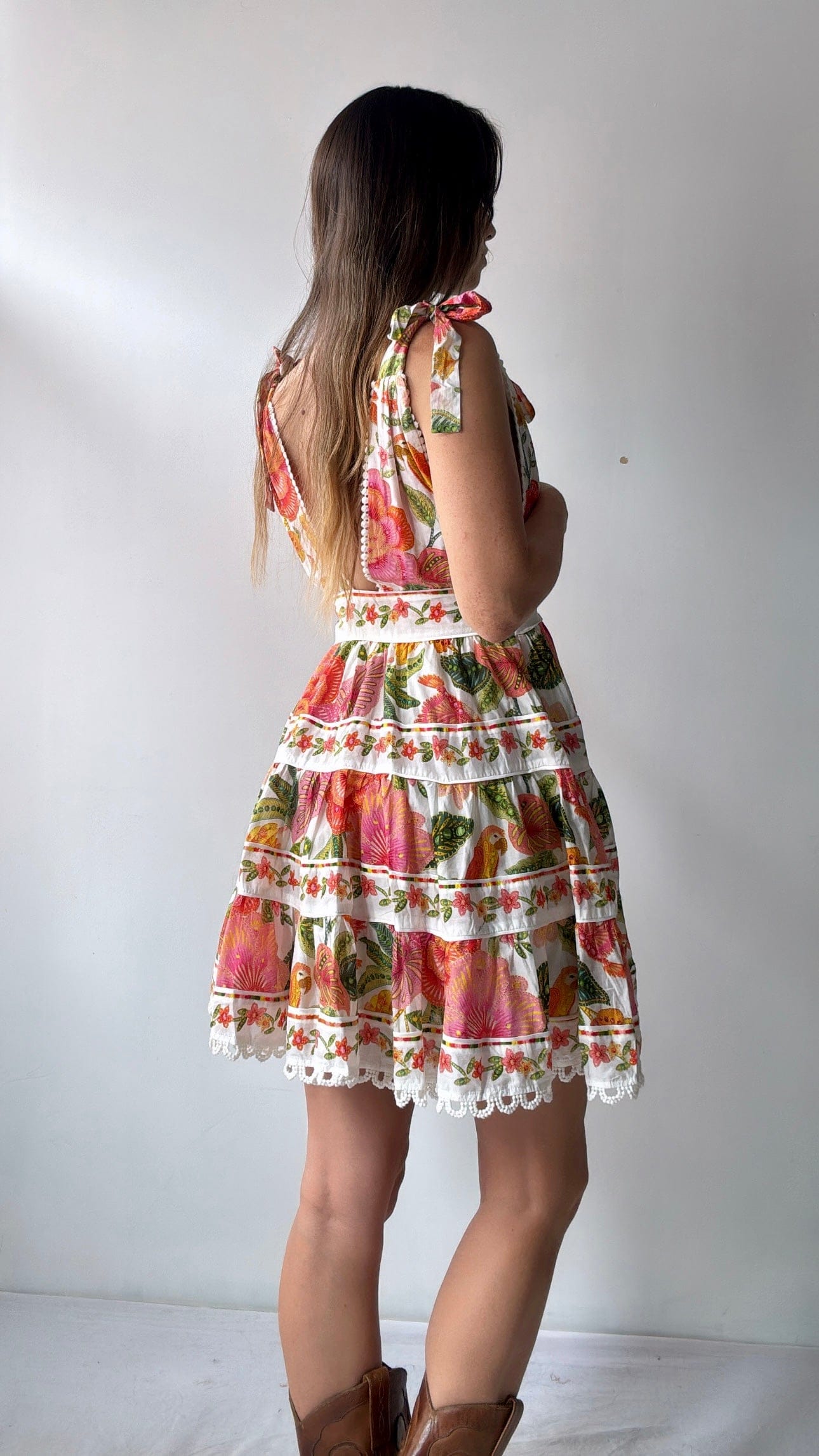 Farm Rio Dress Farm Rio Hidden Parrot Dress