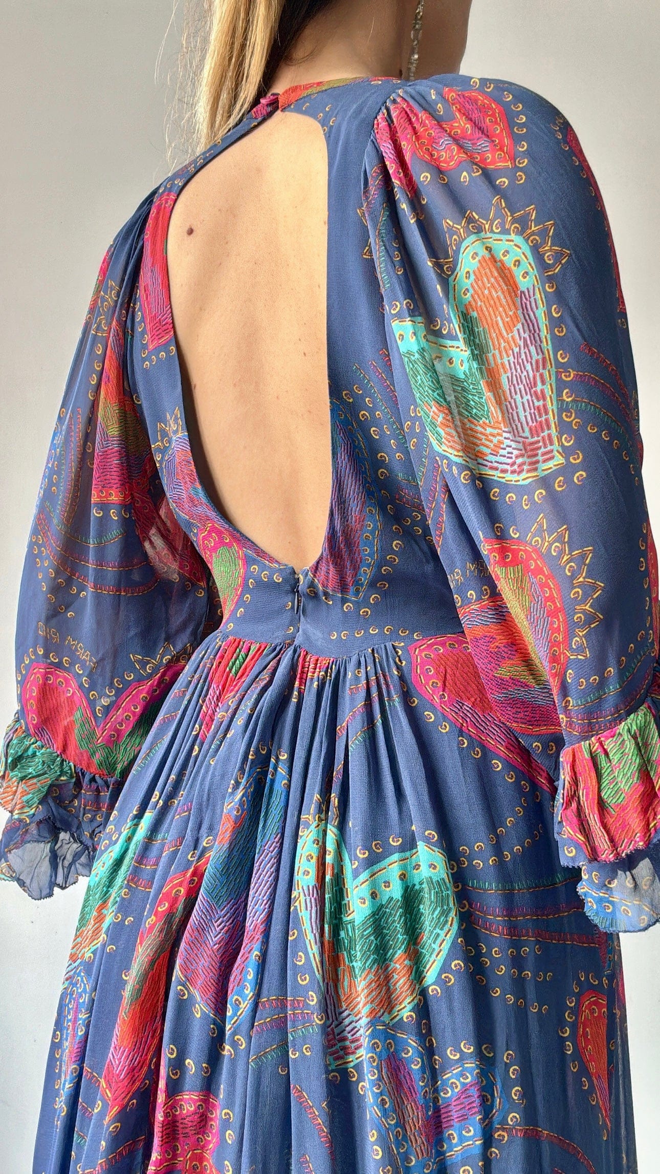 Farm Rio Dress Farm Rio Ipkiss Royal Maxi Dress