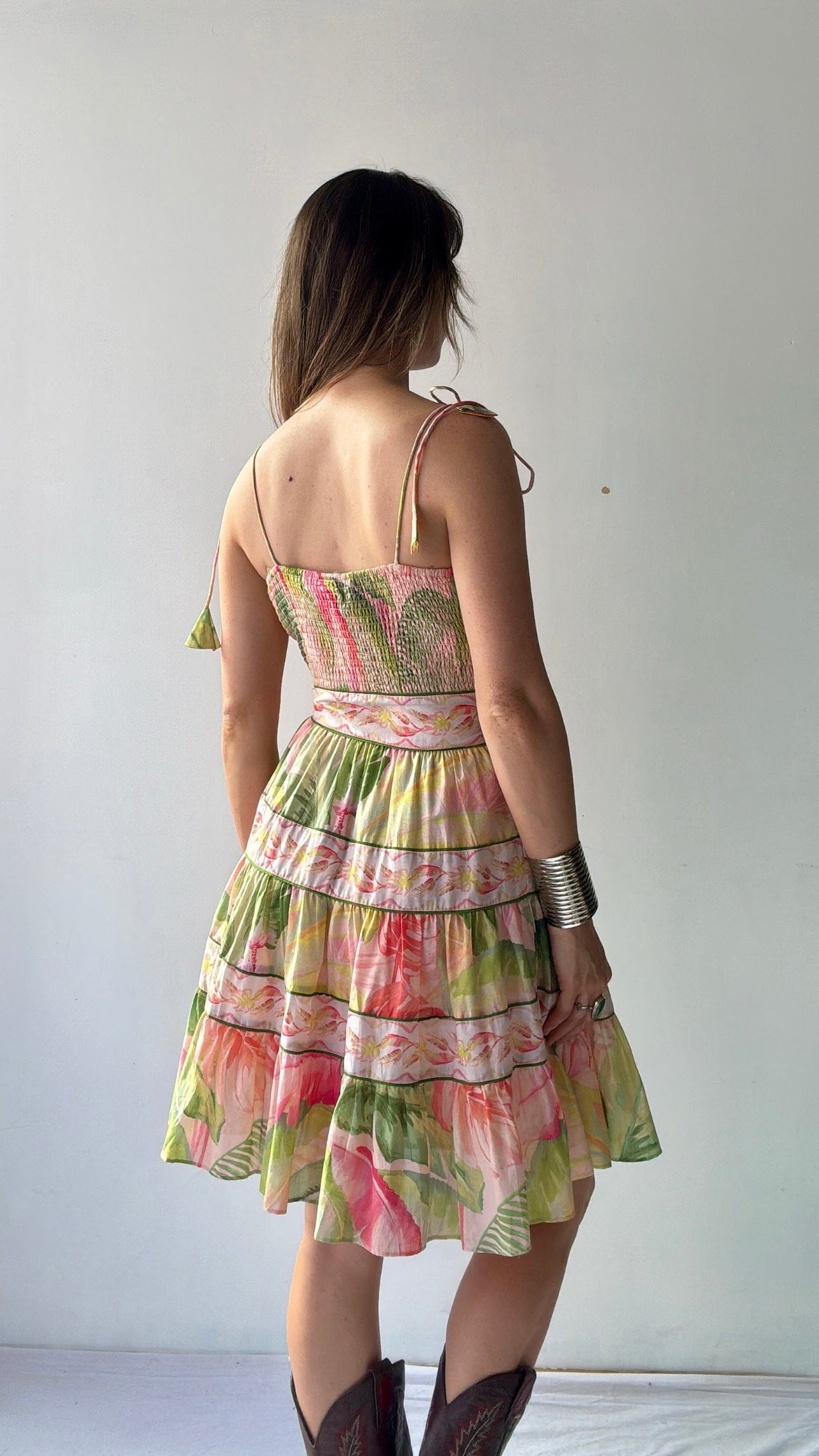 Farm Rio Dress Farm Rio Leaf Mini Dress