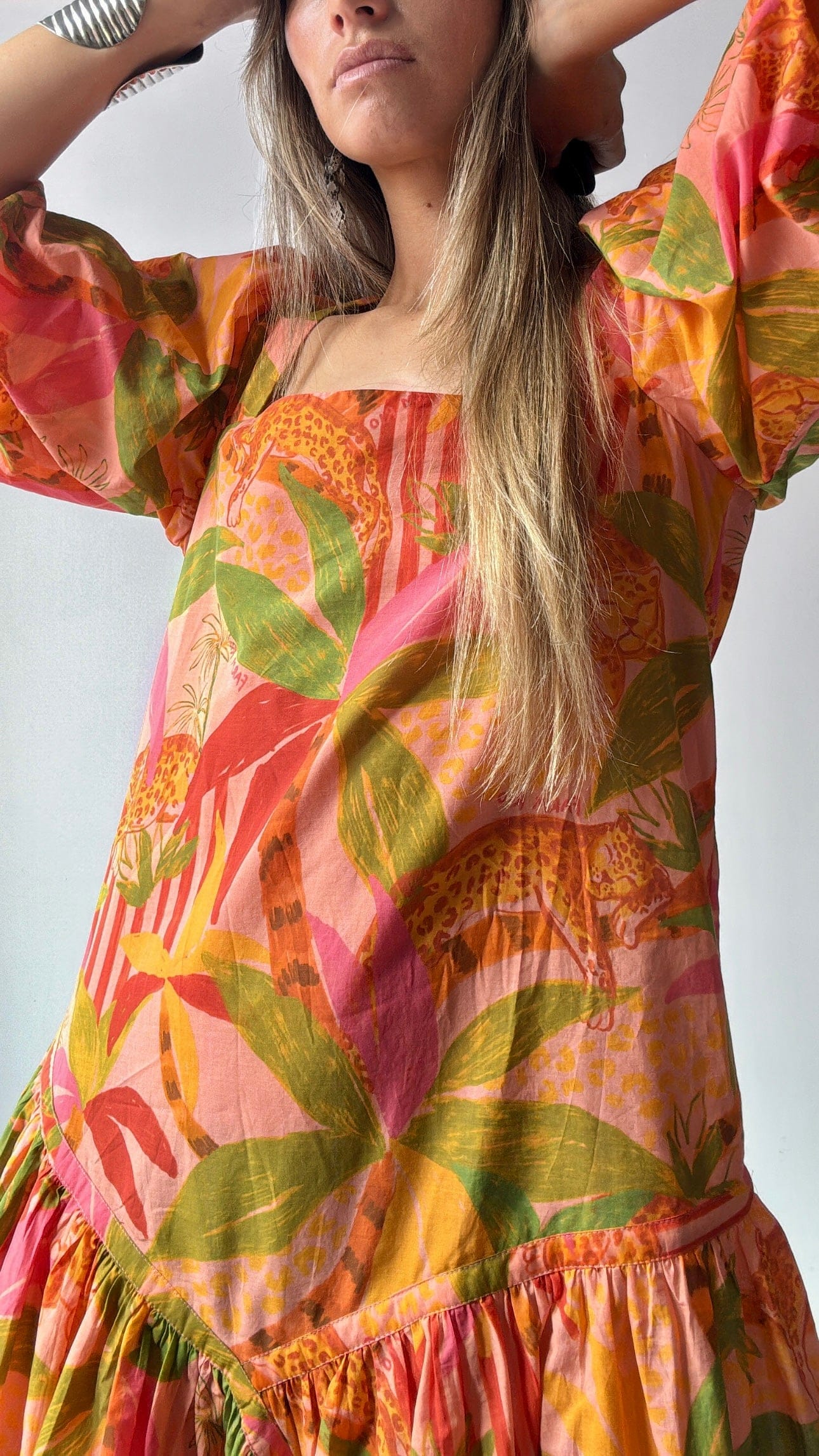 Farm Rio Dress Farm Rio Leo Mini Dress