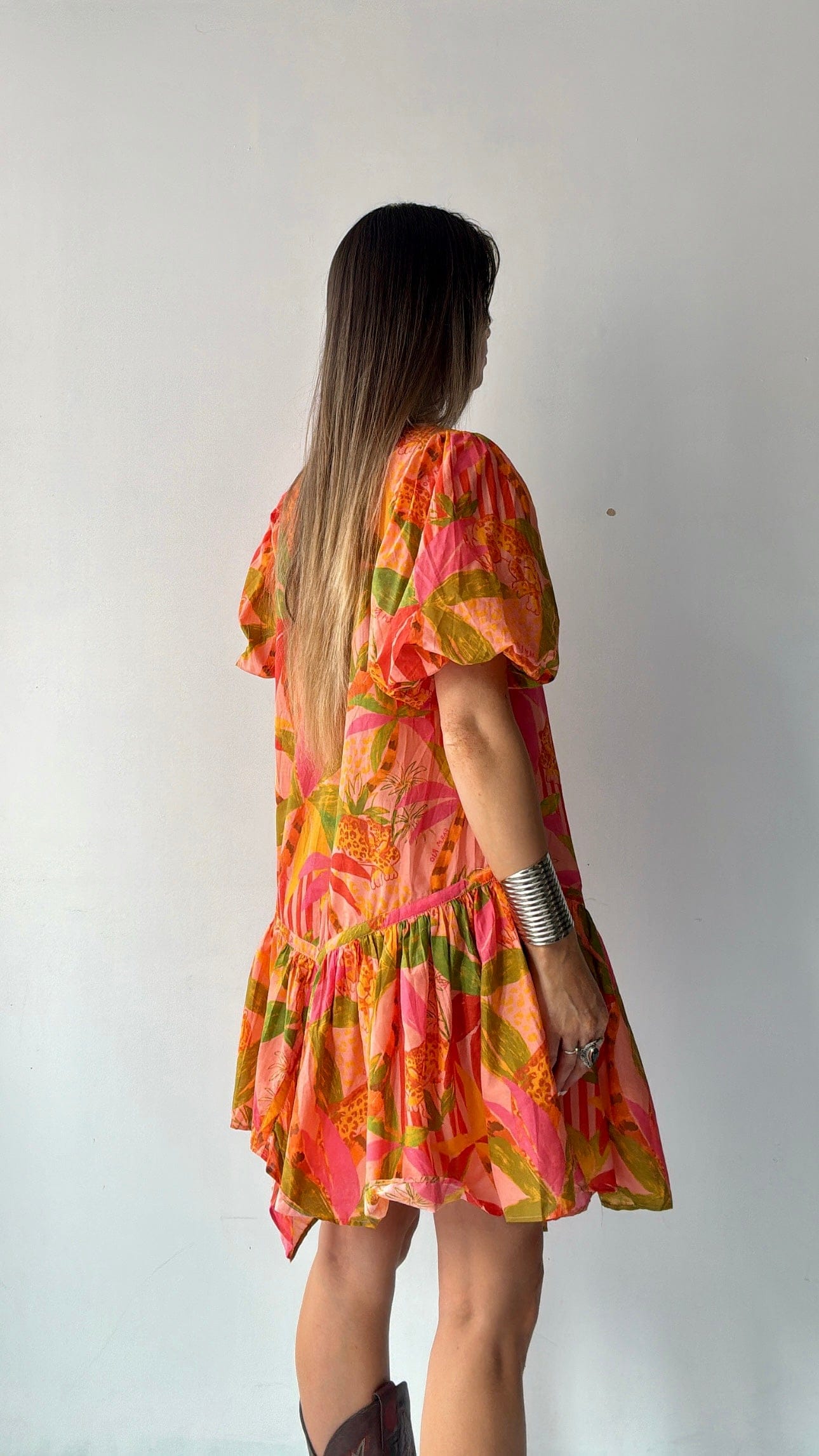 Farm Rio Dress Farm Rio Leo Mini Dress