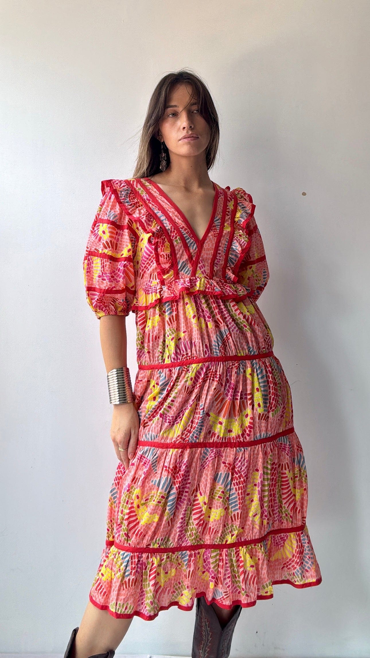 Farm Rio Dress Farm Rio Mexi Midi Dress