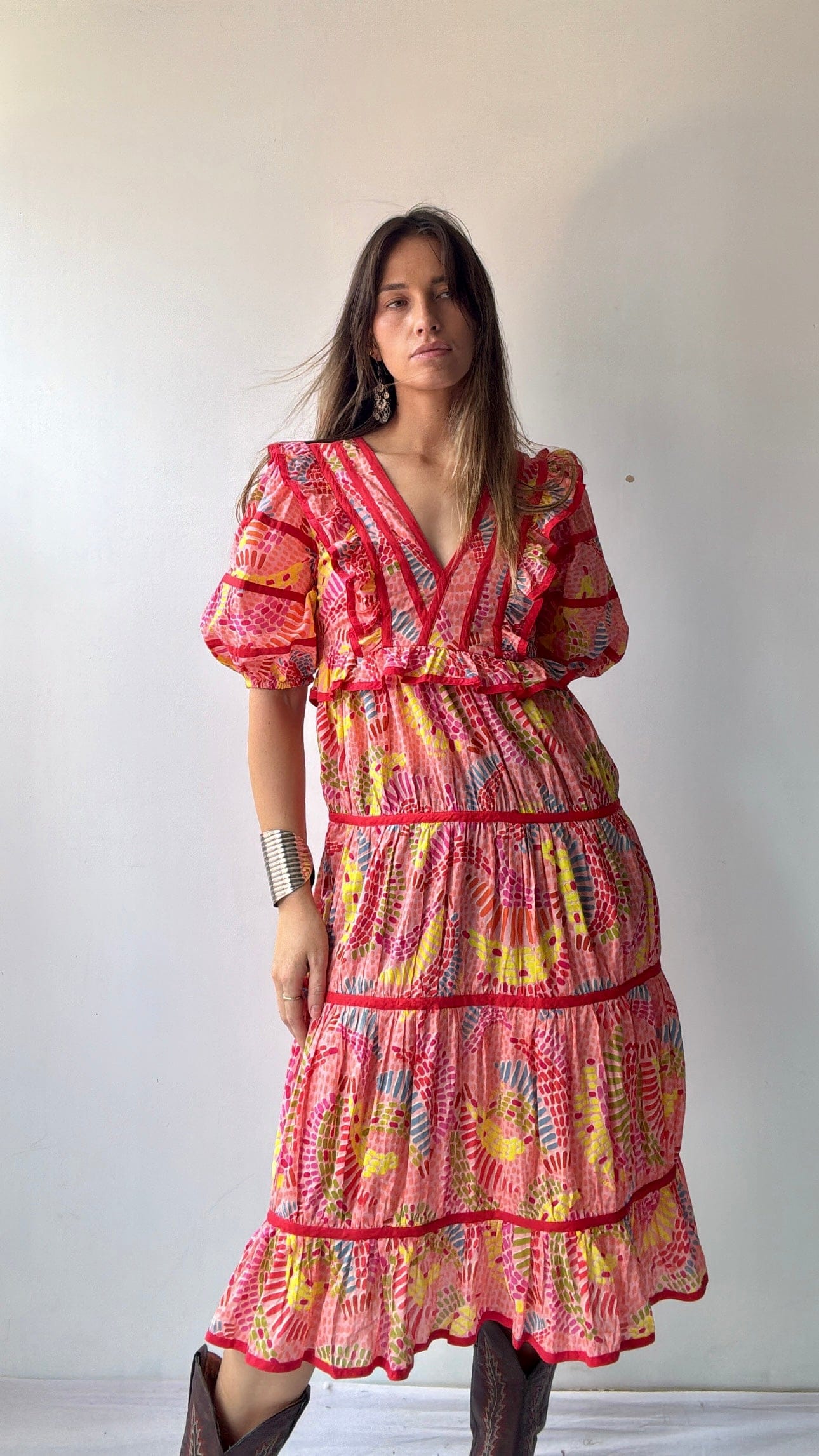Farm Rio Dress Farm Rio Mexi Midi Dress