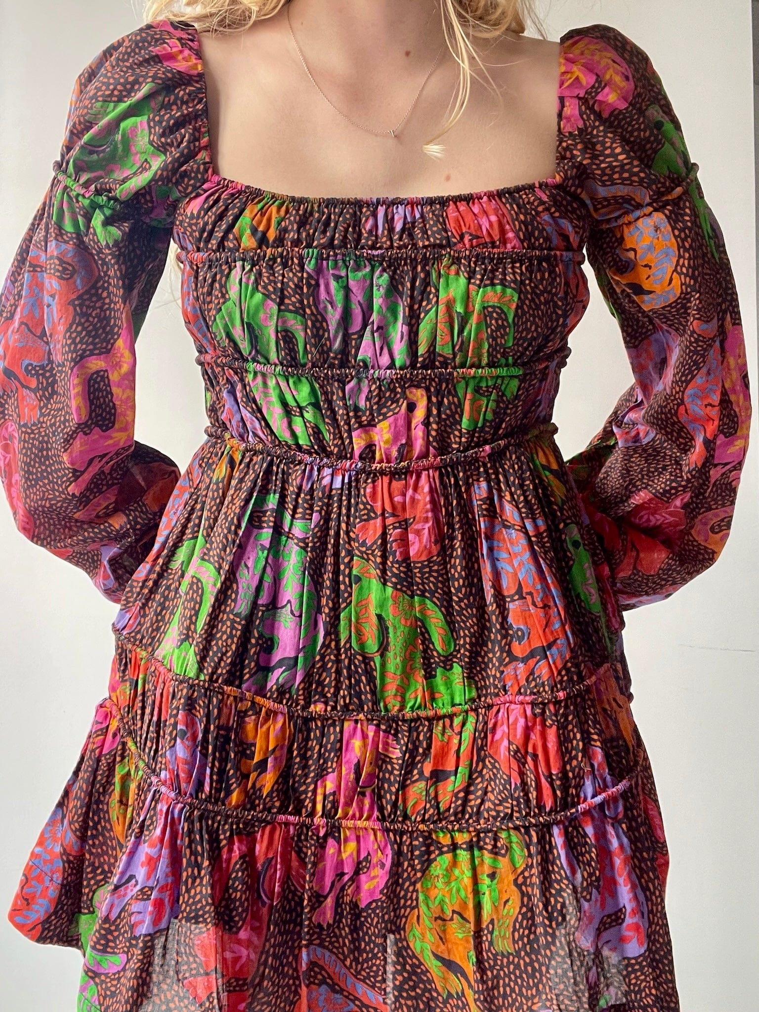 Farm Rio Dress Farm Rio Parade Mini Dress