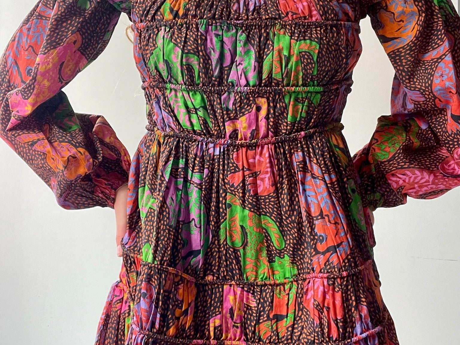 Farm Rio Dress Farm Rio Parade Mini Dress