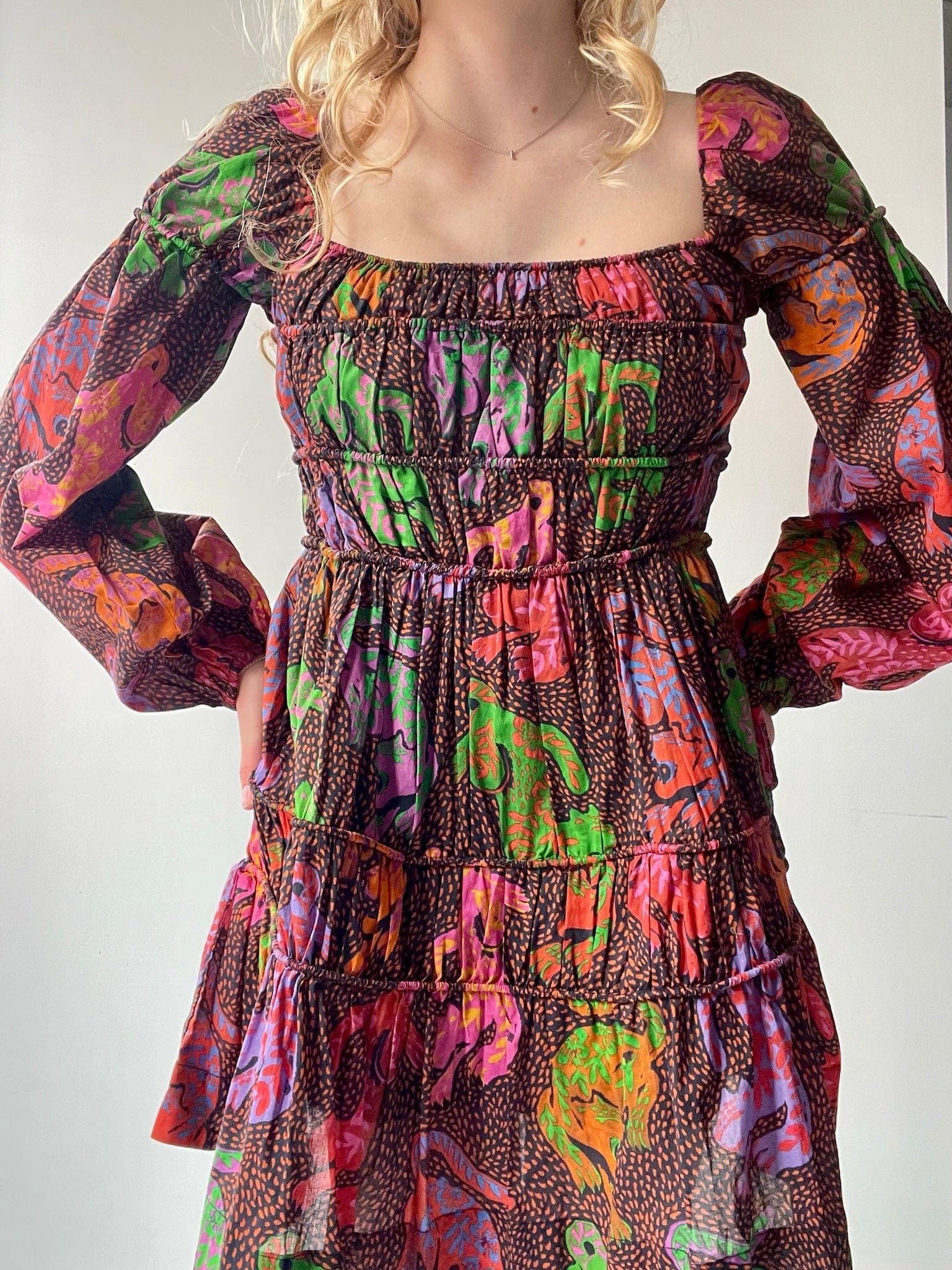 Farm Rio Dress Farm Rio Parade Mini Dress